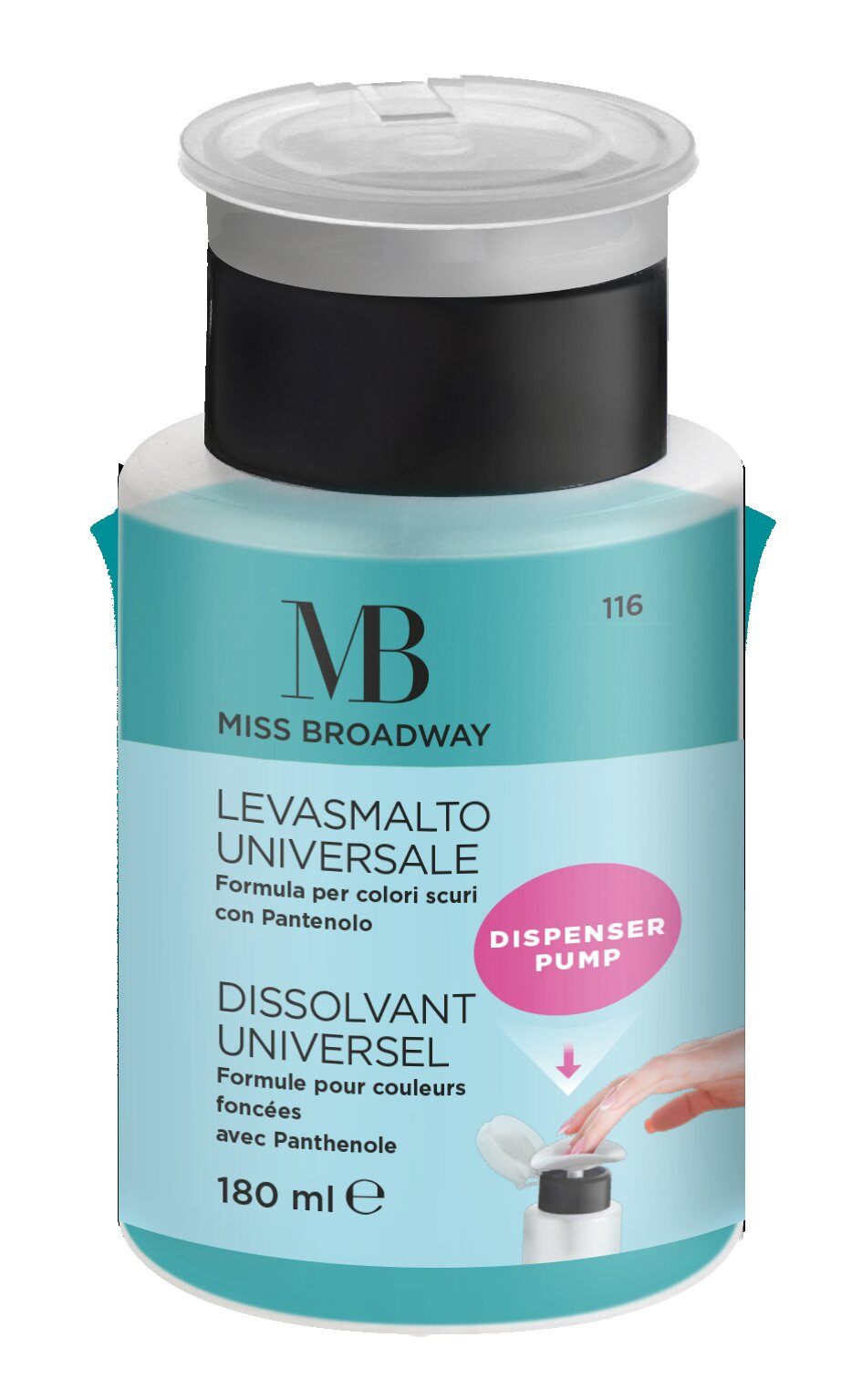 Großhändler MB MILANO - Nagellackentferner - MB Milano - ROTE FRÜCHTE (BLAU) - 180 ml - mit Aceton / langanhaltend - PCB x6 - hergestellt in Italien