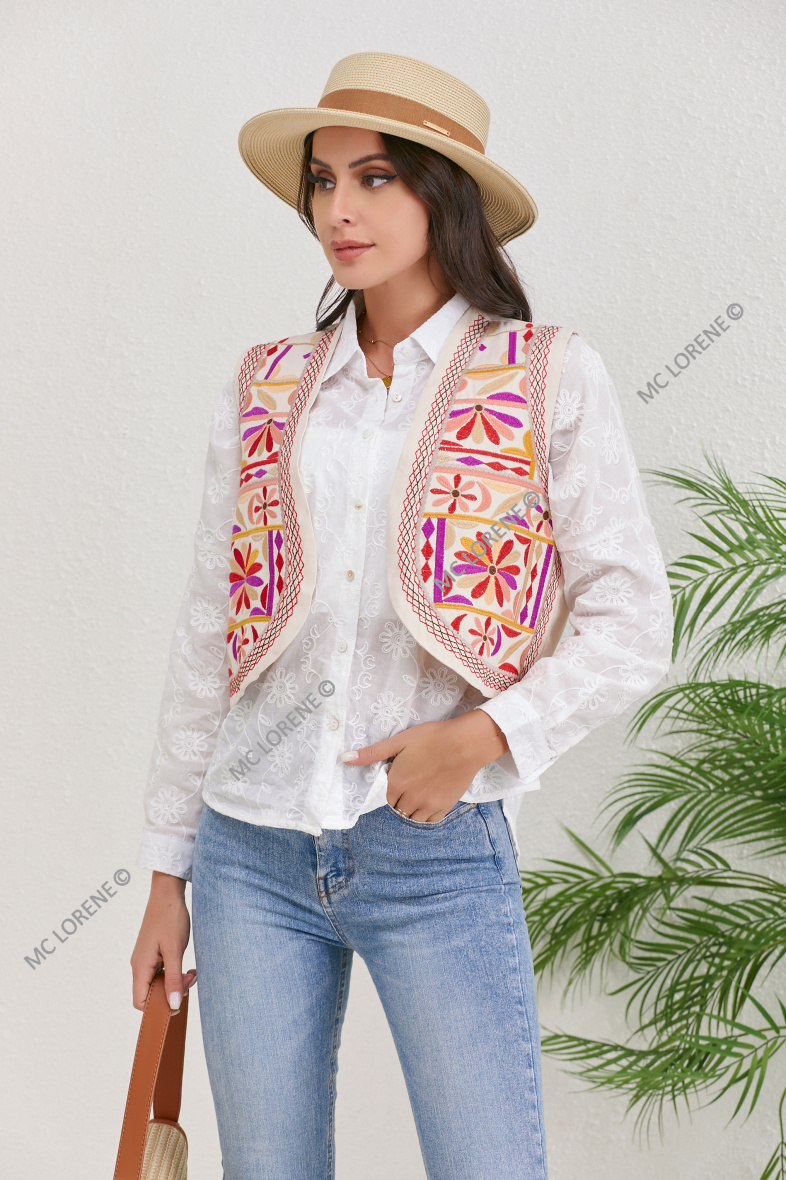Wholesaler MC LORENE - Embroidered vest
