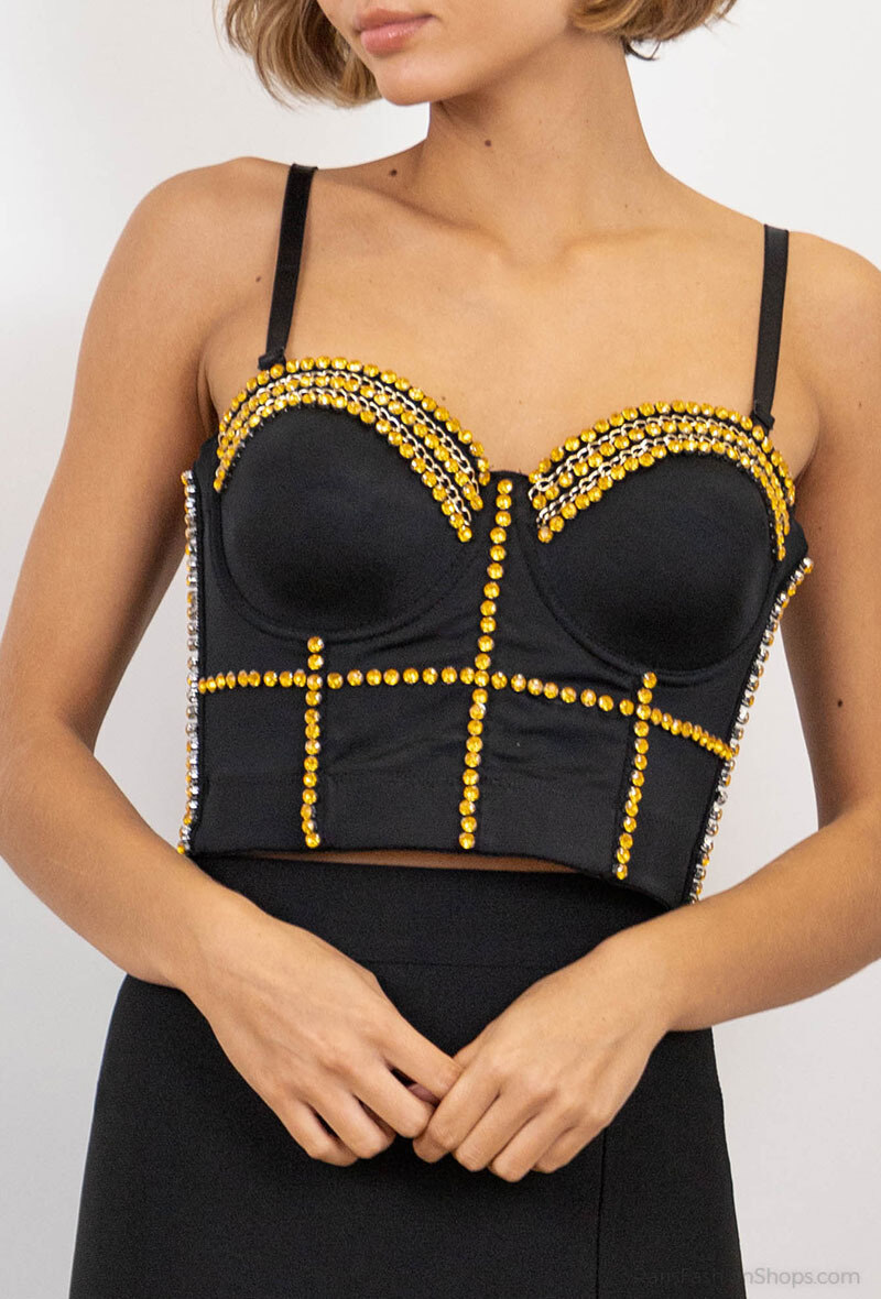Grossiste Melena Diffusion - Débardeur avec strass