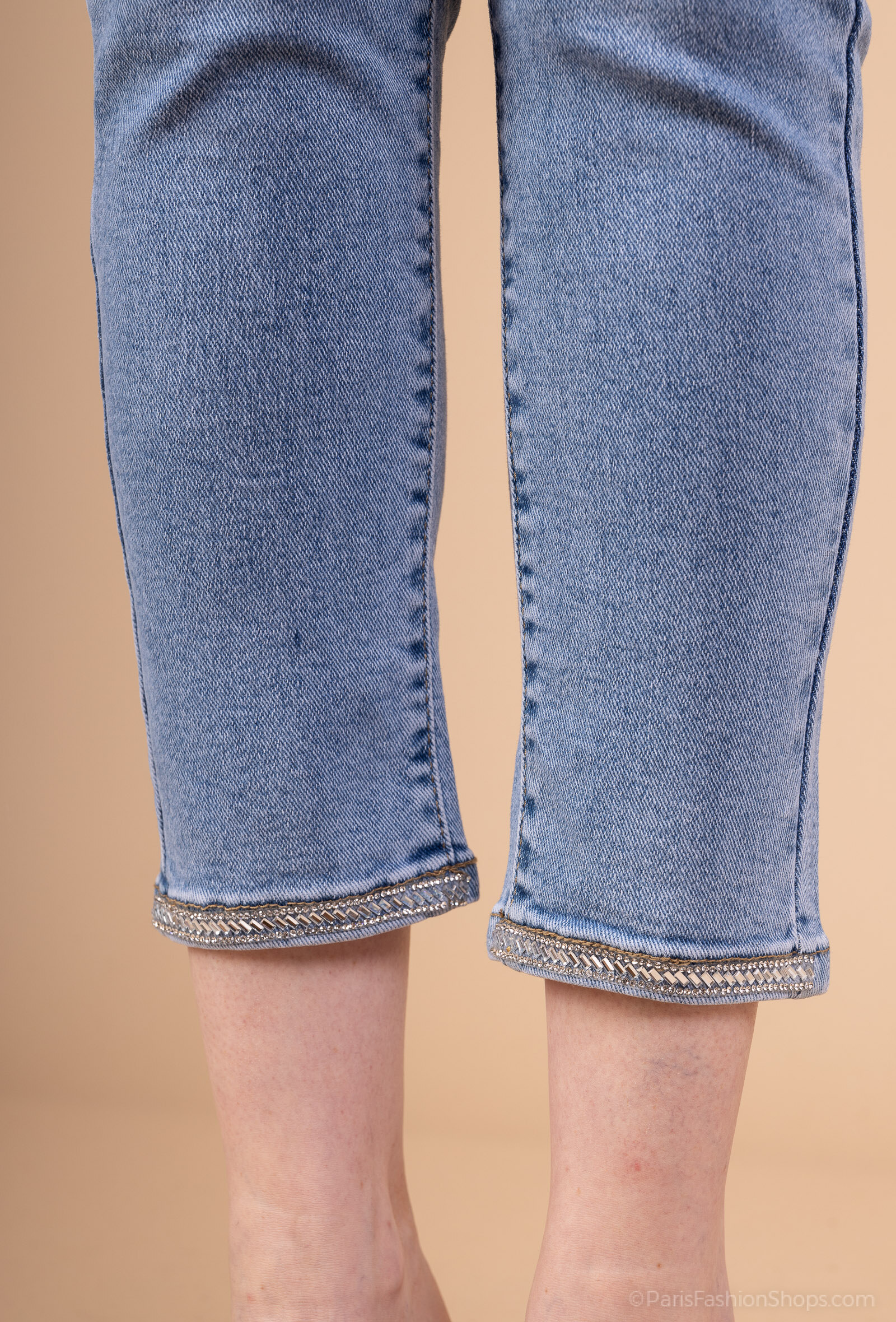 Grossiste Melena Diffusion - Jeans grande taille oré de strass