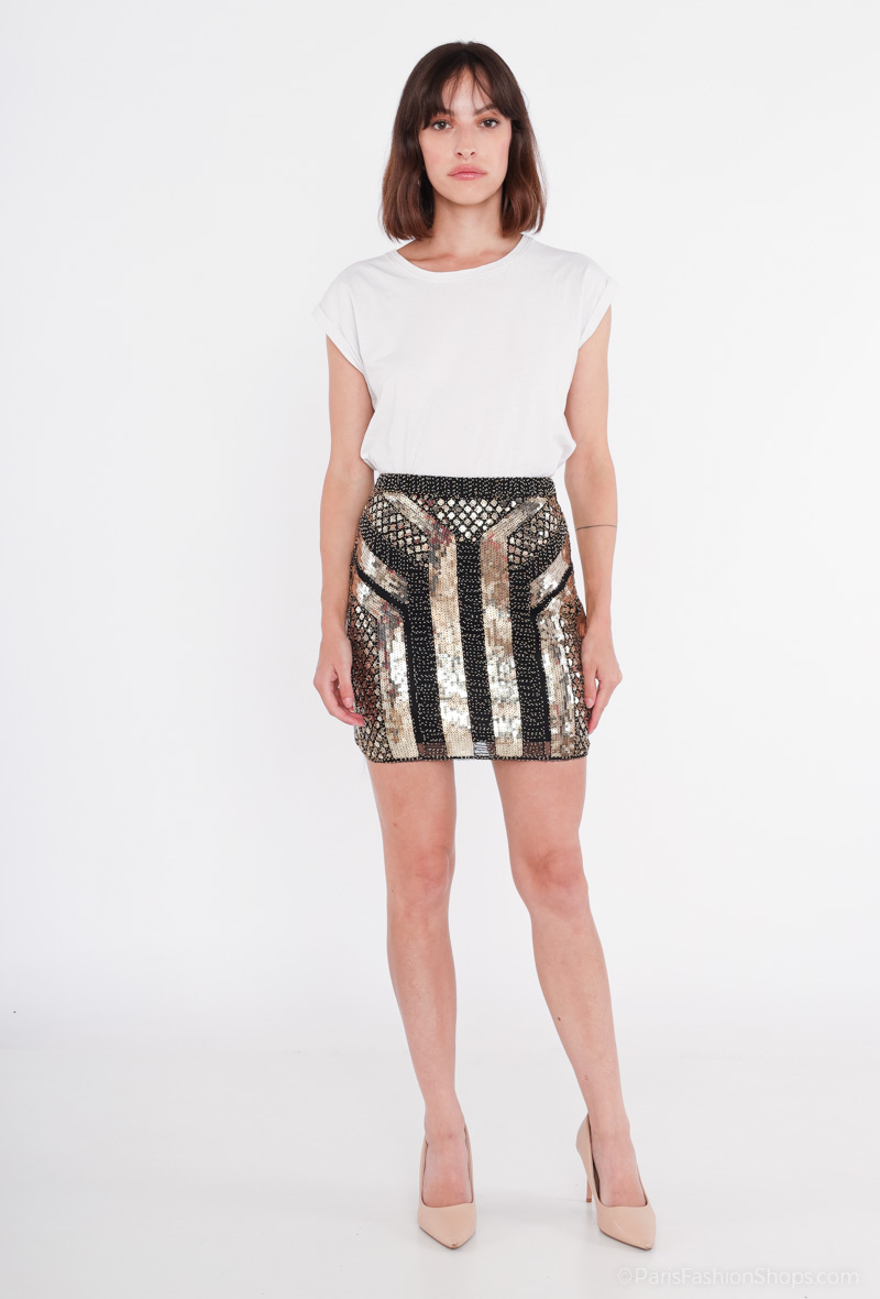 Wholesaler Alina - Sequinned skirt