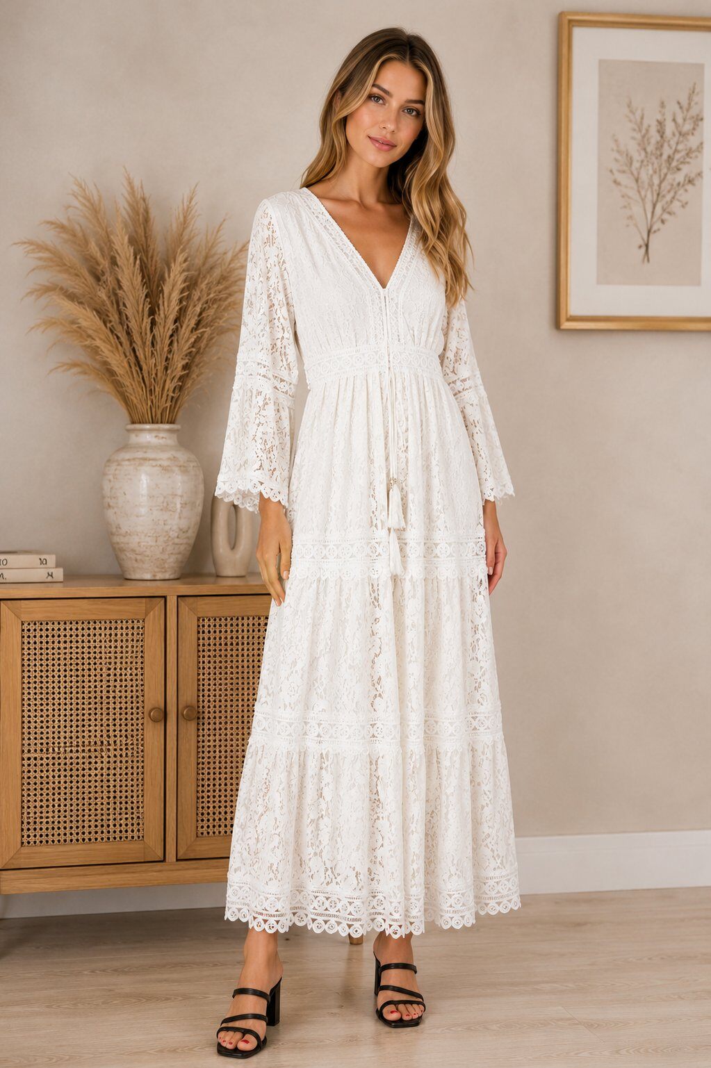 Grossiste Alina - Robe dentelle