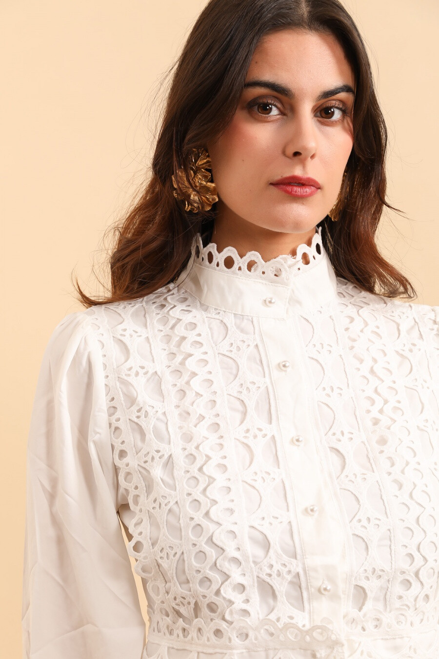 Grossiste Melena Diffusion - Chemise  bohème manche longue