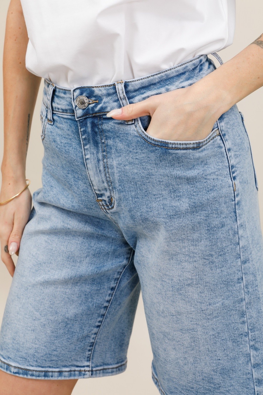 Großhändler Melena Diffusion - Jeans-Bermuda-Shorts