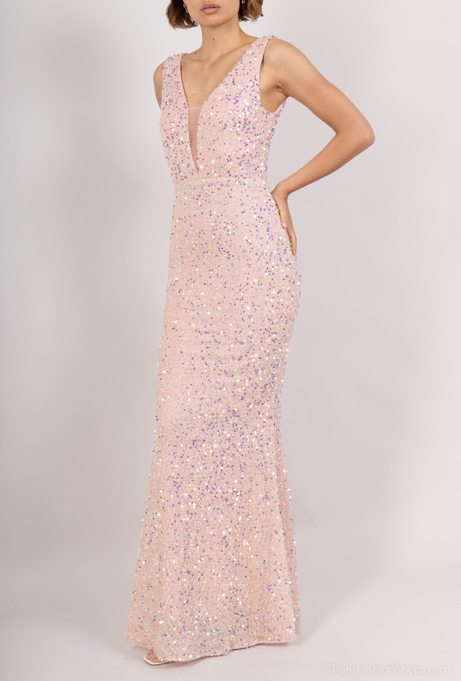 Wholesaler Melena Diffusion - Elegant Sequin Dress Cutting Siren.