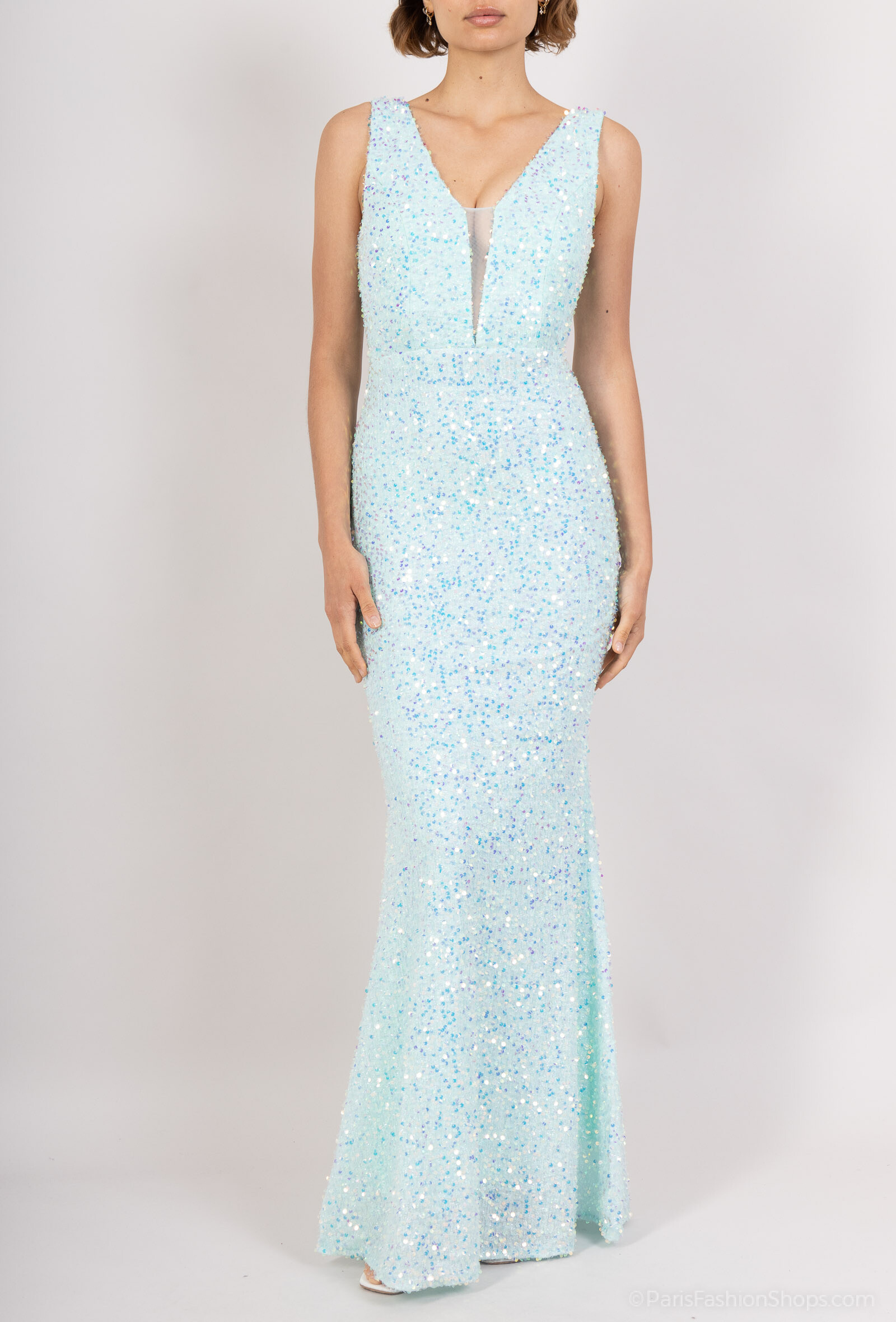 Wholesaler Melena Diffusion - Elegant Sequin Dress Cutting Siren.