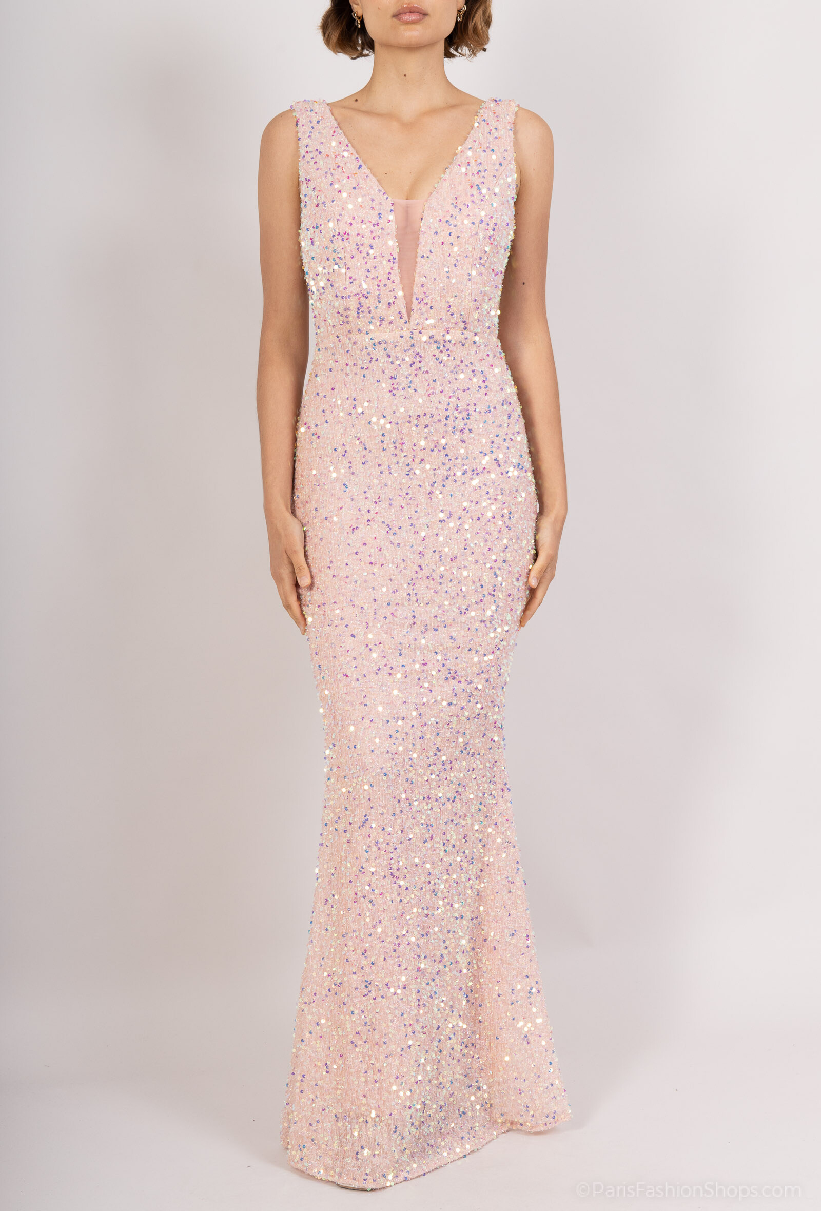 Wholesaler Melena Diffusion - Elegant Sequin Dress Cutting Siren.