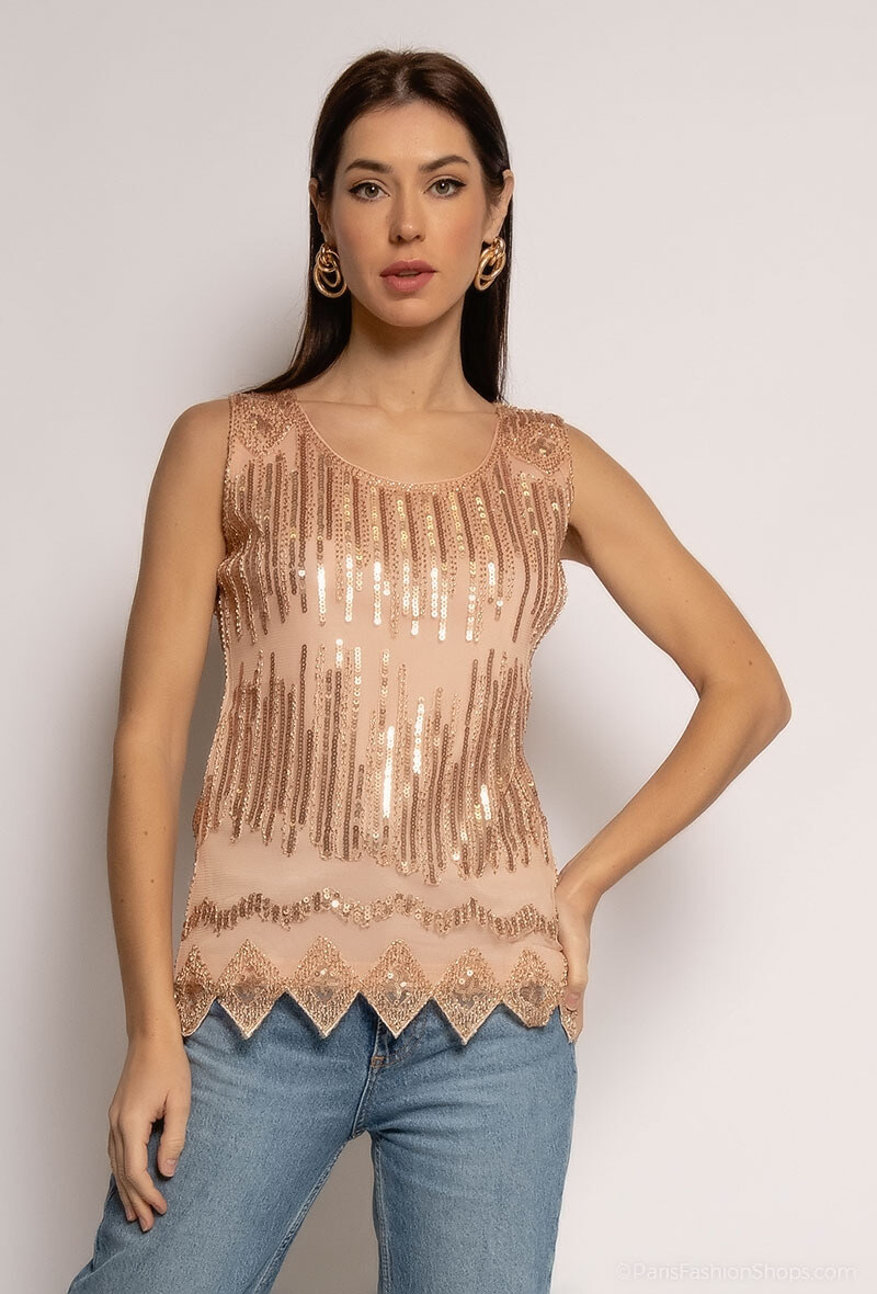 Wholesaler Melena Diffusion - Tank top with sequins