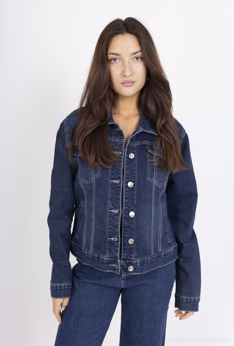 Grossiste Melena Diffusion - Veste en jeans grande taille