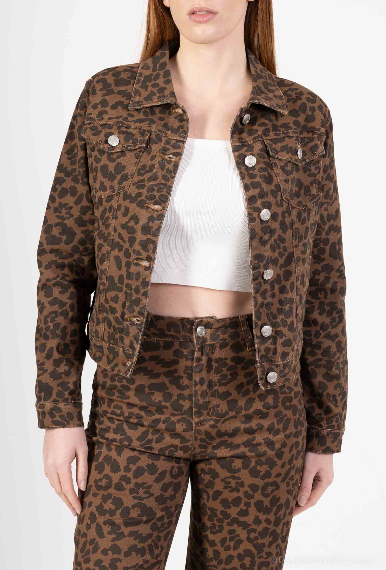 Wholesaler Alina - Jacket printed in jeans