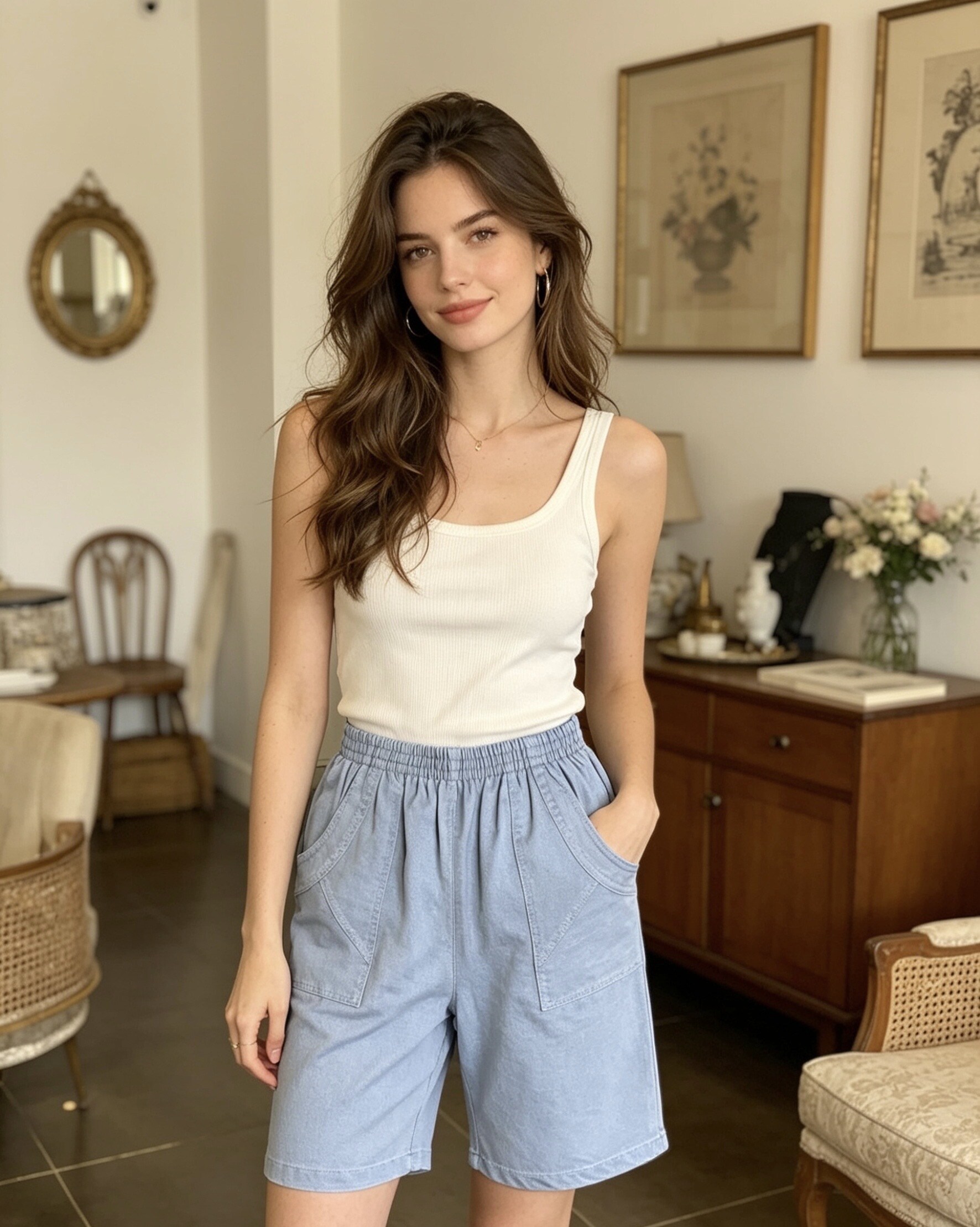 Großhändler MELILA - Fließende Bermudashorts
