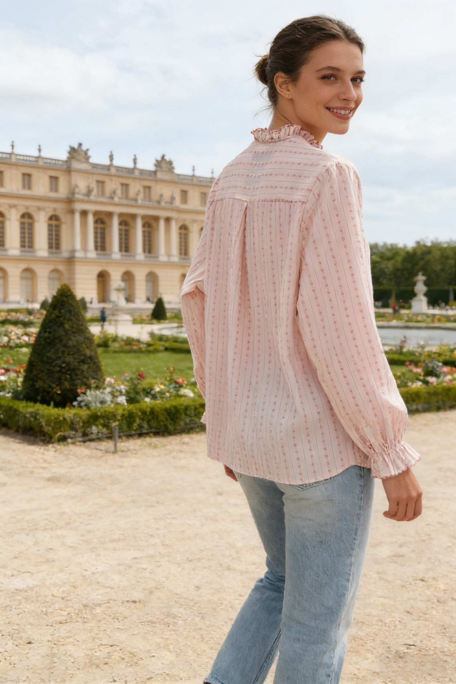 Camicia in cotone con ricami - Image 9
