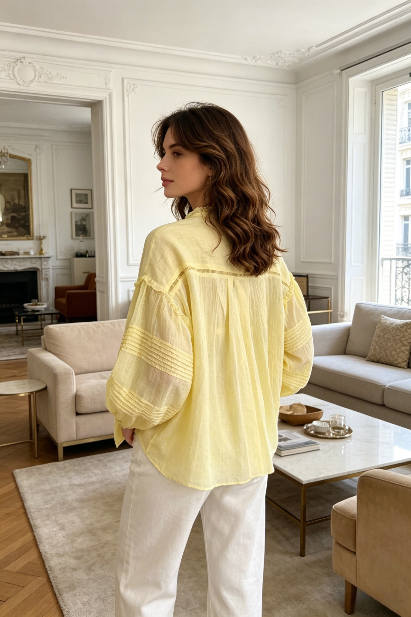 Blusa oversize con maniche a sbuffo - Image 7