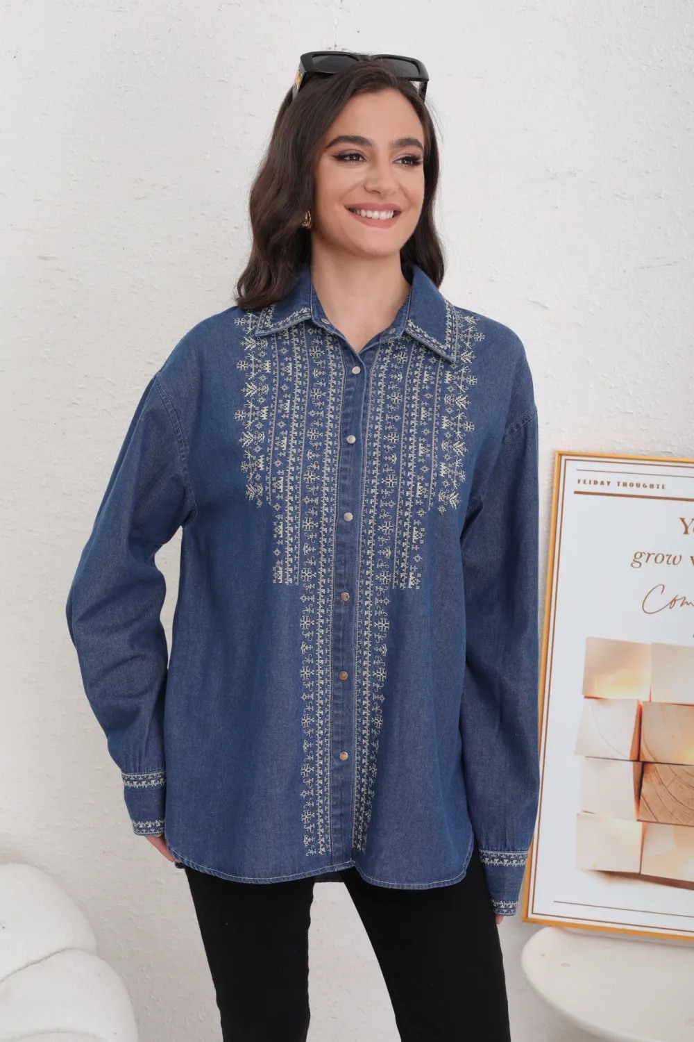 Denim Blouse - Image 2