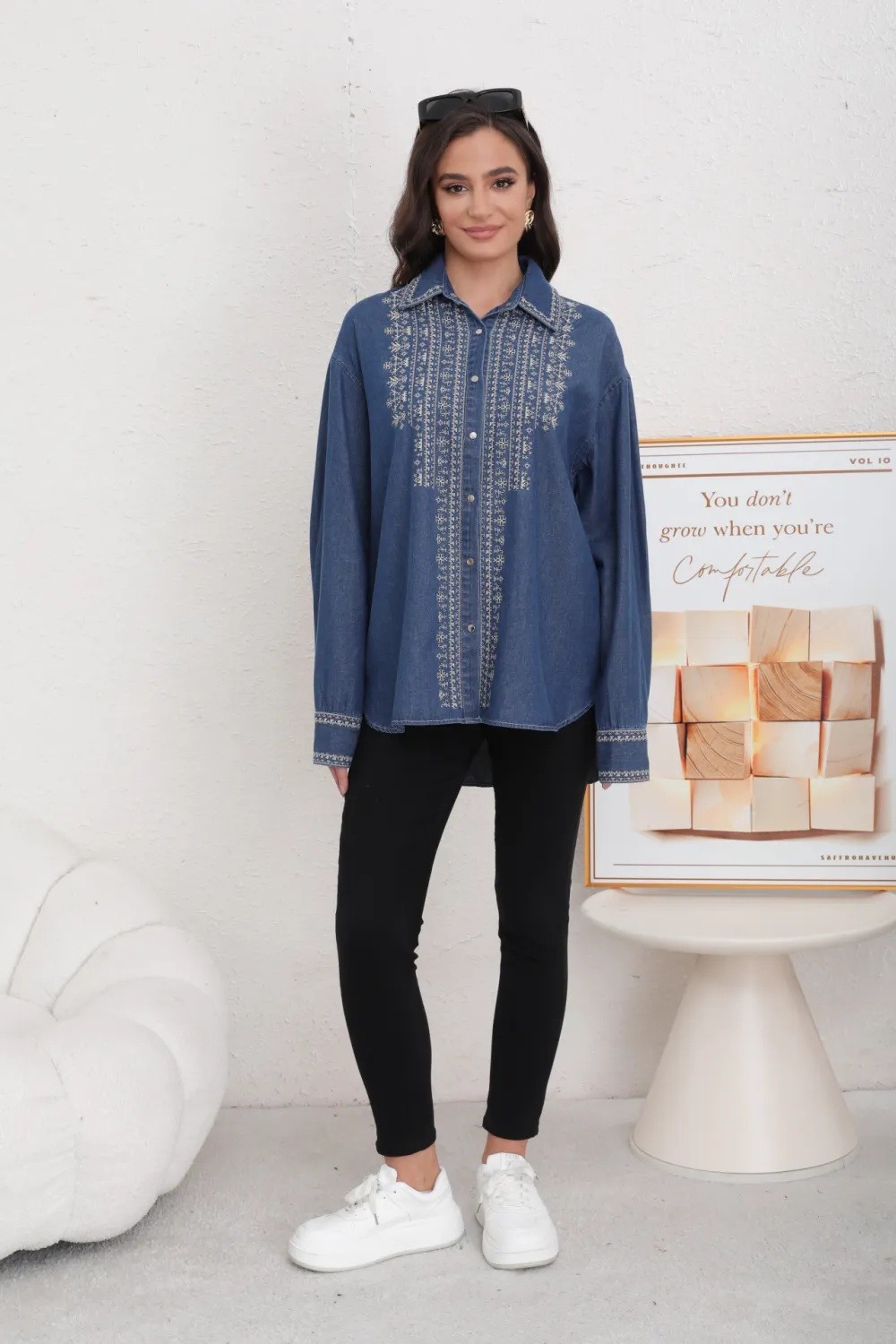 Denim Blouse - Image 4