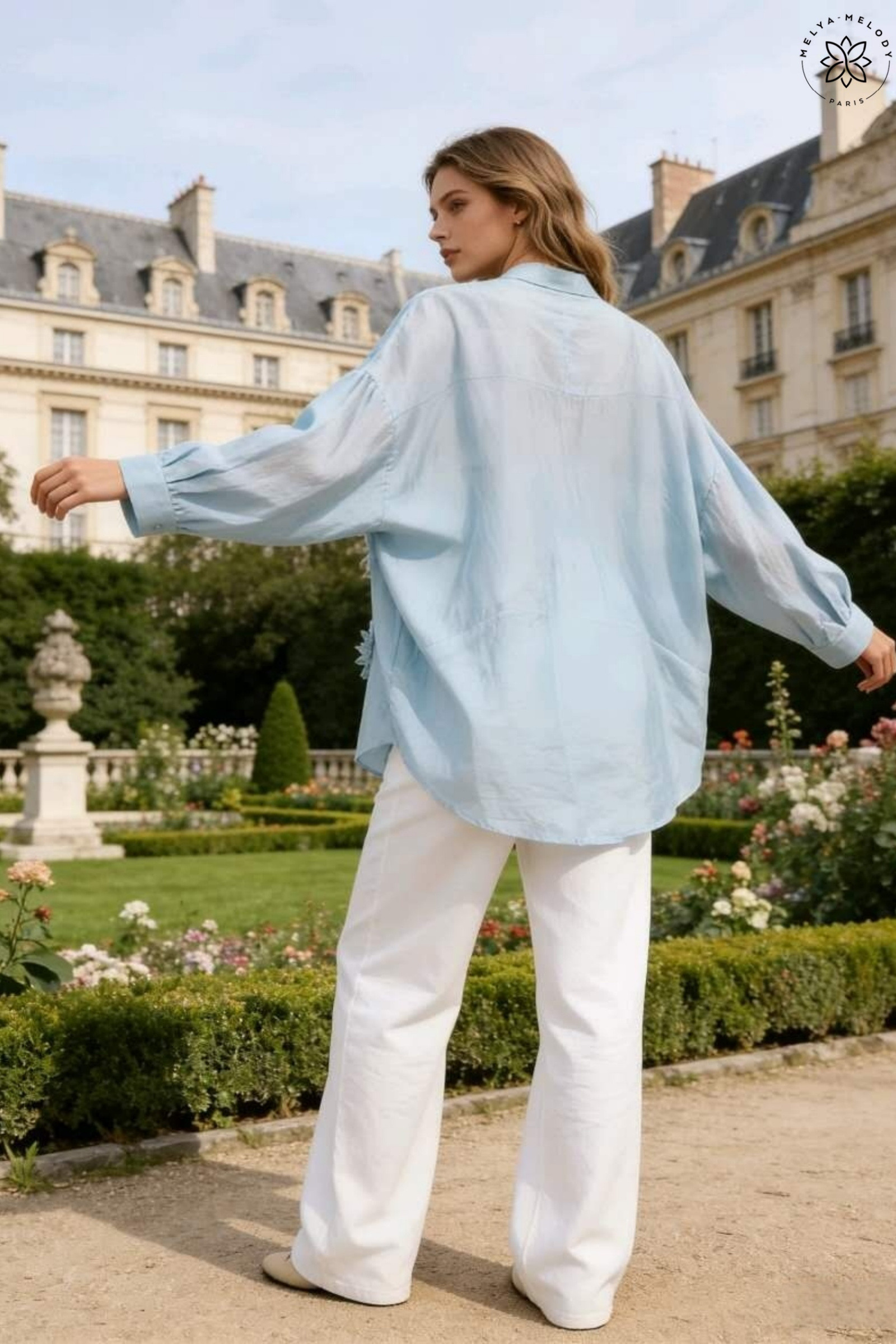 Flowy floral blouse - Image 6