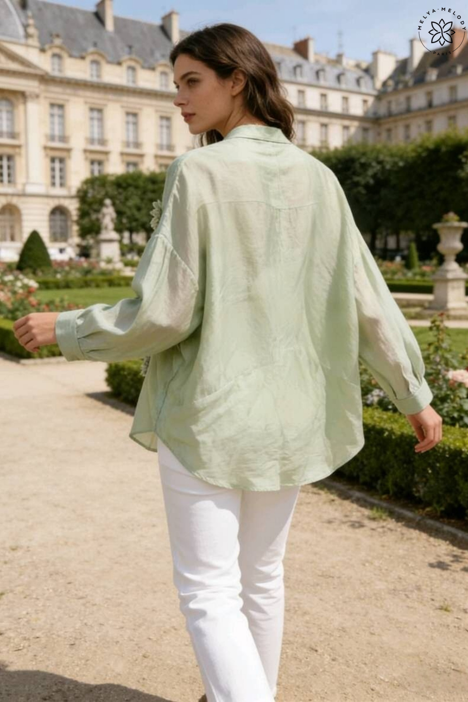 Flowy floral blouse - Image 4