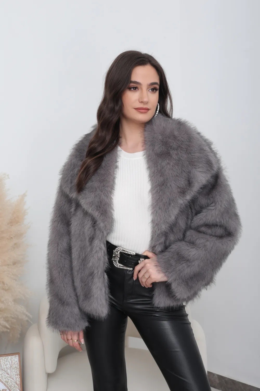 Zweifarbige Leopardenfelljacke - Image 10
