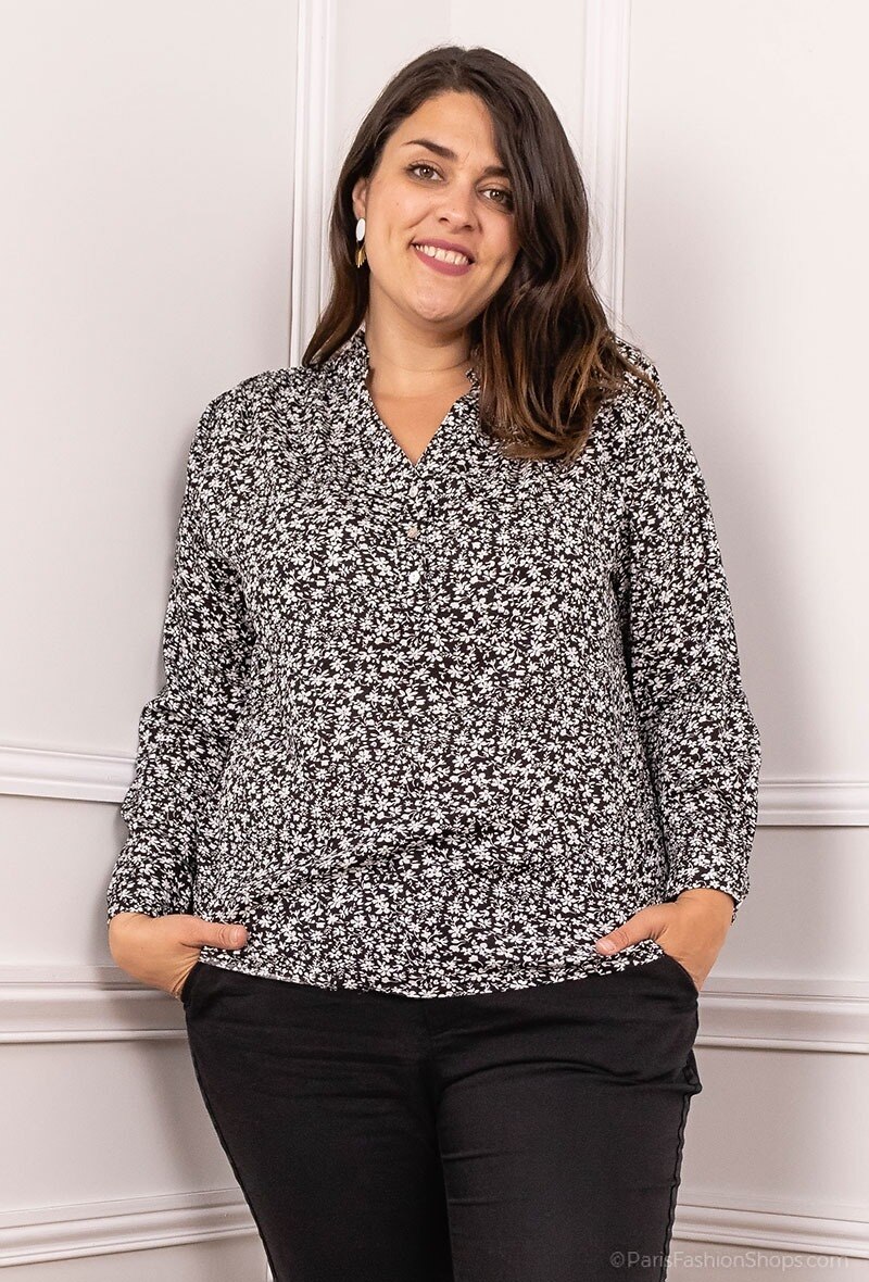 Grossiste Melya Melody - Blouse à imprimé fleurs