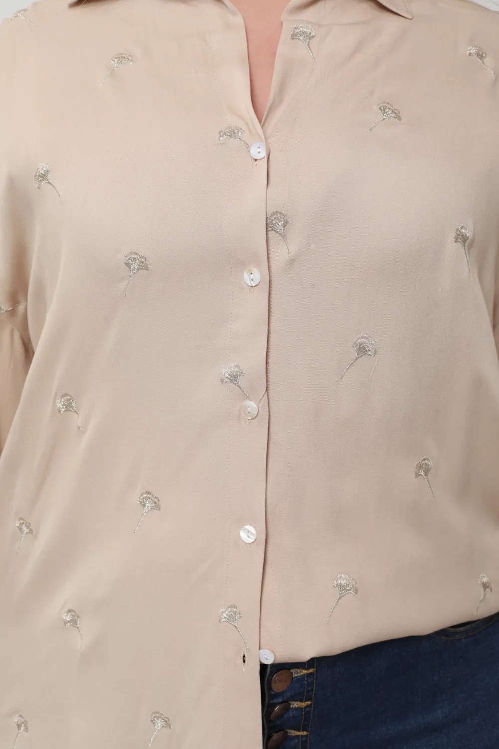 Camicia ricamata Taglia grande - Image 6