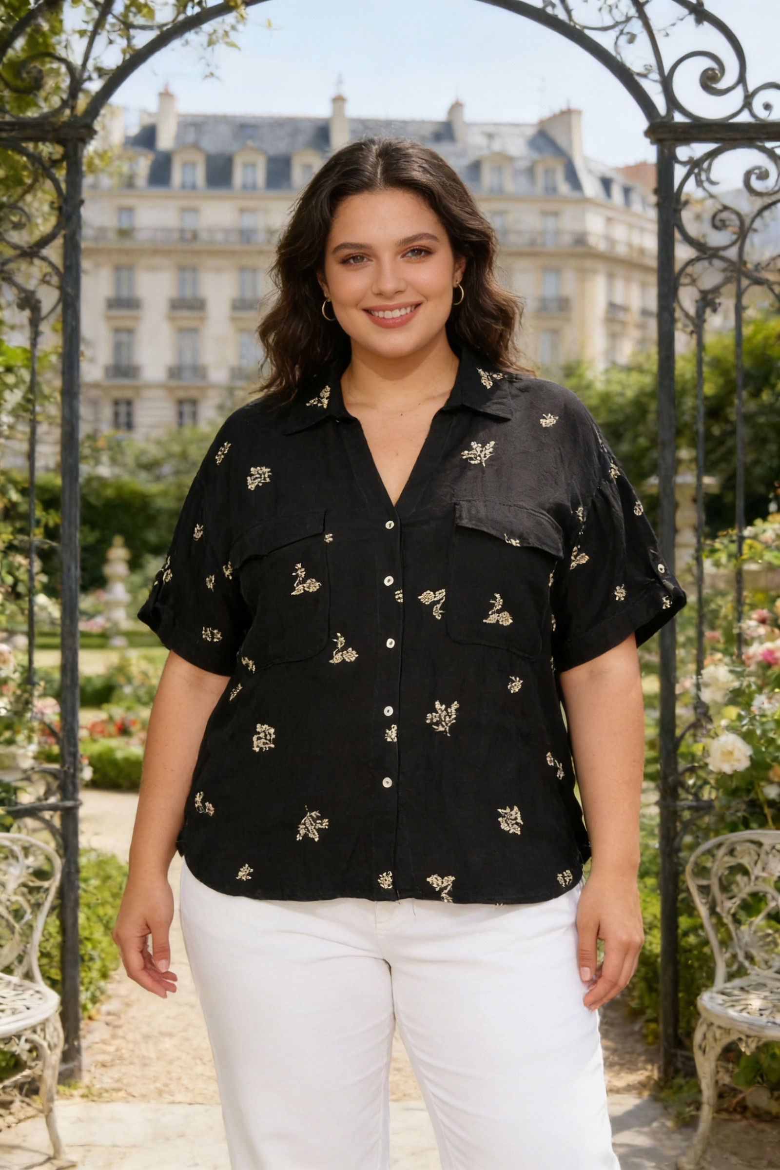 Mayorista Melya Melody - Camisa bordada