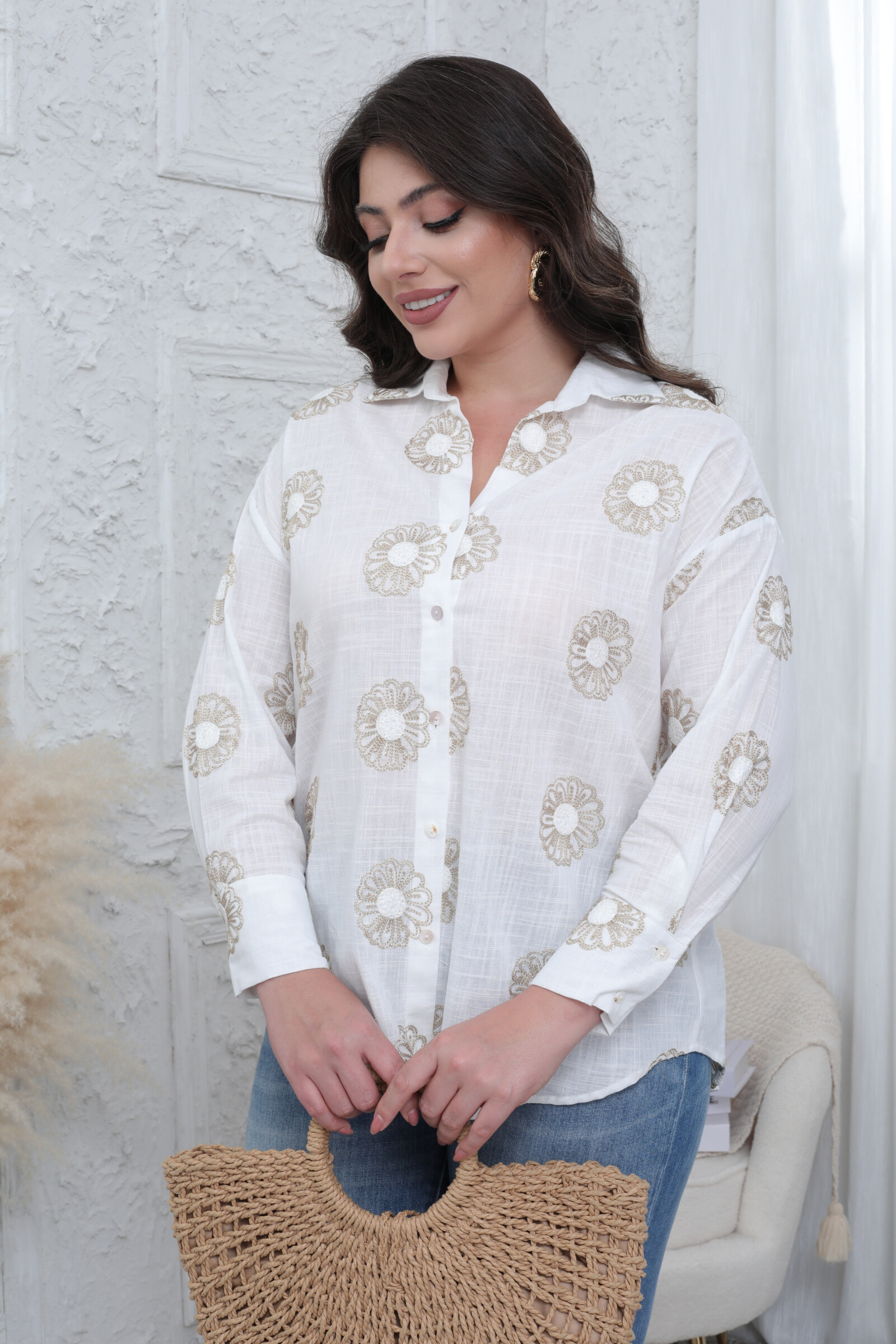 Wholesaler Melya Melody - Embroidered shirt