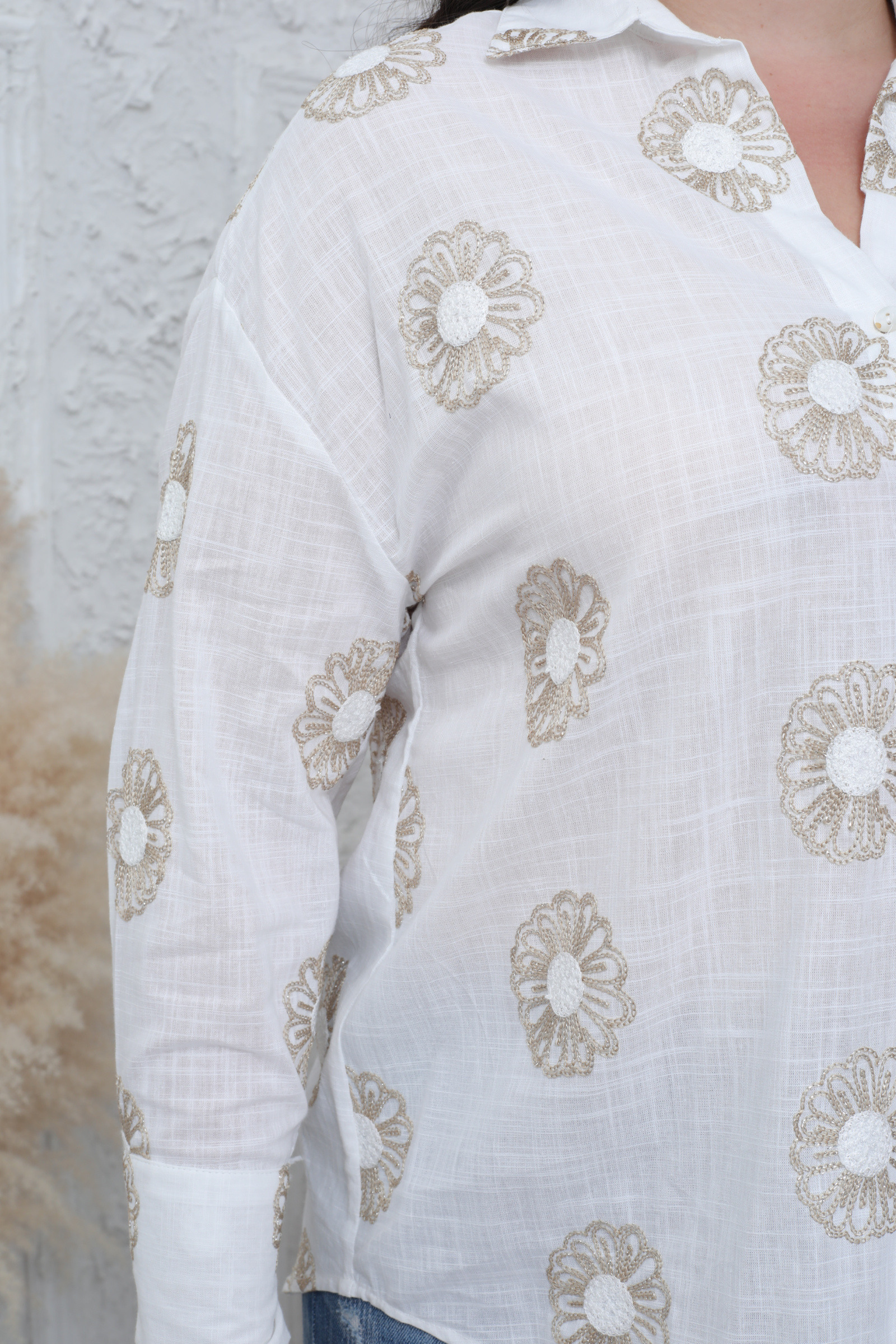 Chemise brodé Grande taille - Image 11