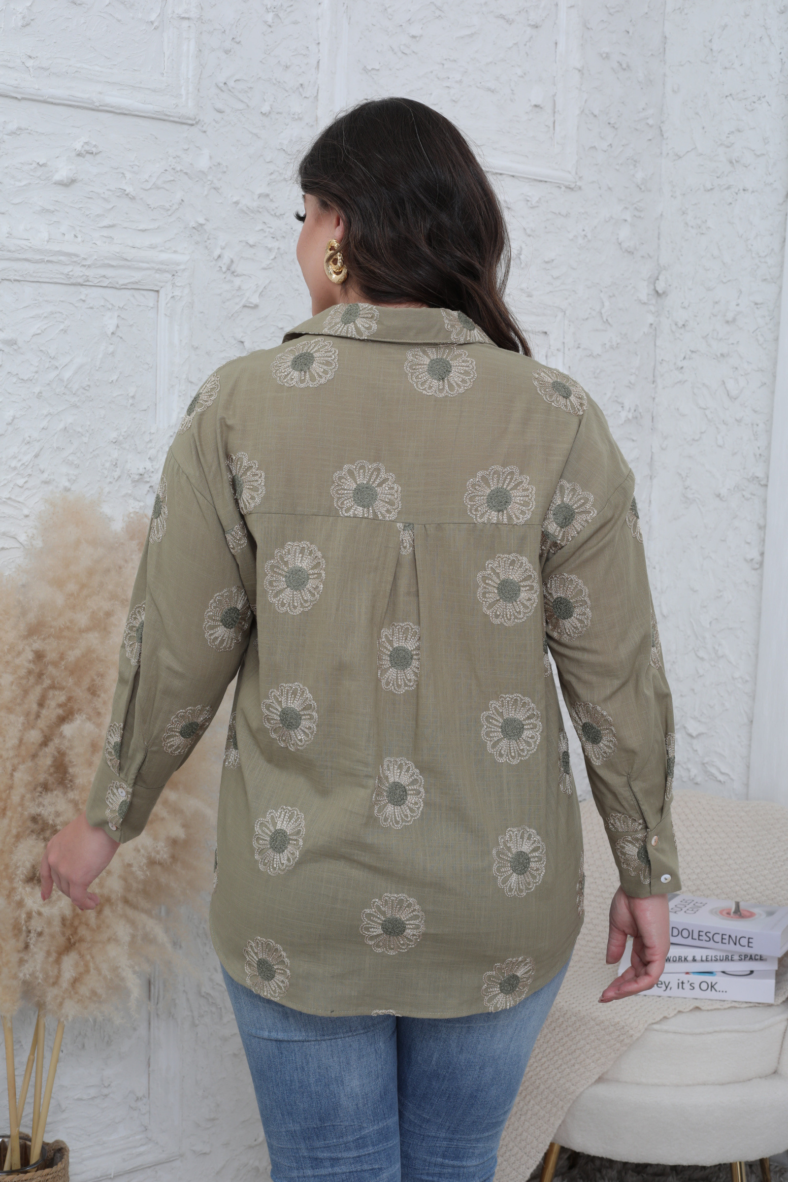 Chemise brodé Grande taille - Image 15