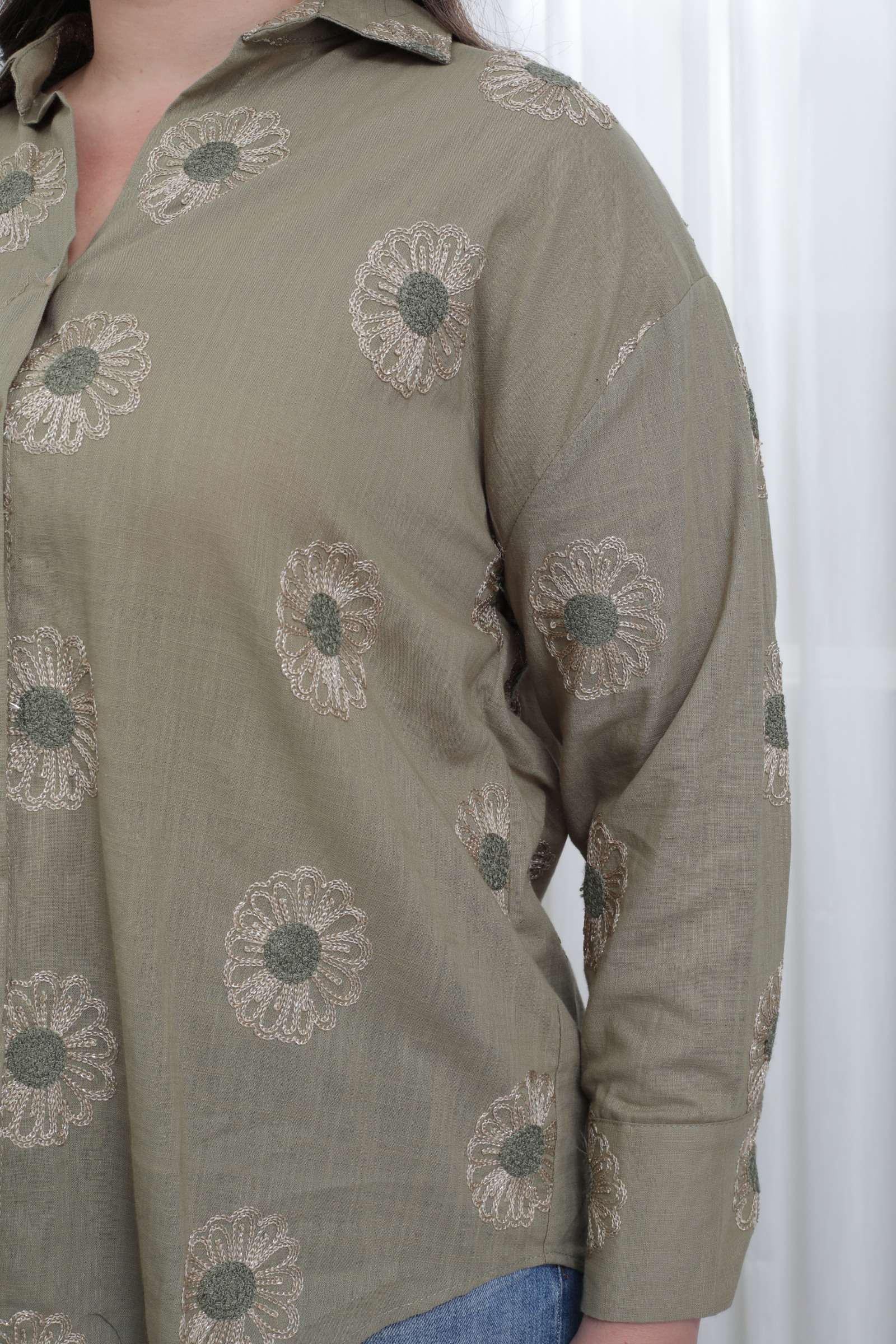 Chemise brodé Grande taille - Image 12