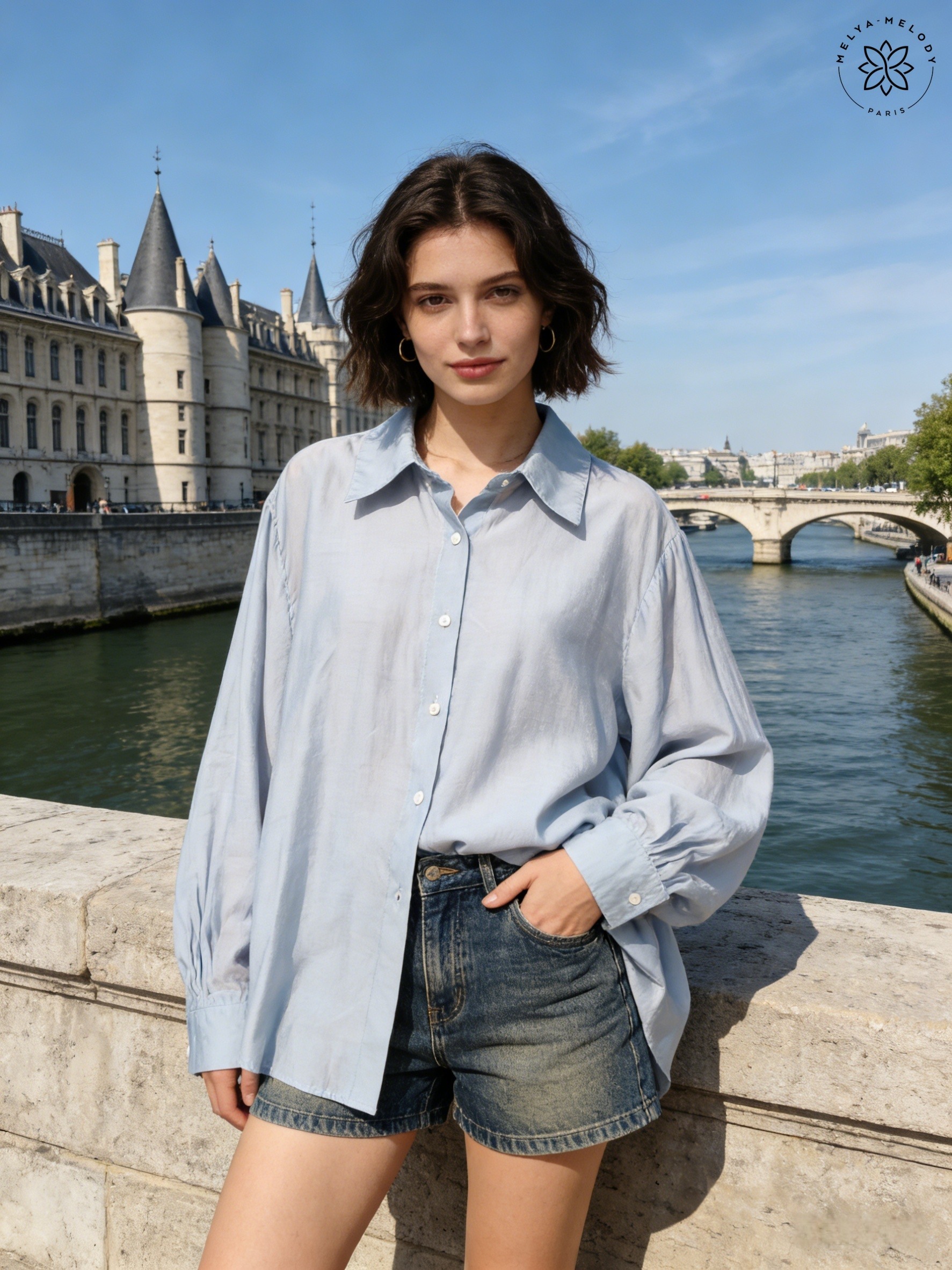 Camicia fluida taglio oversize - Image 1