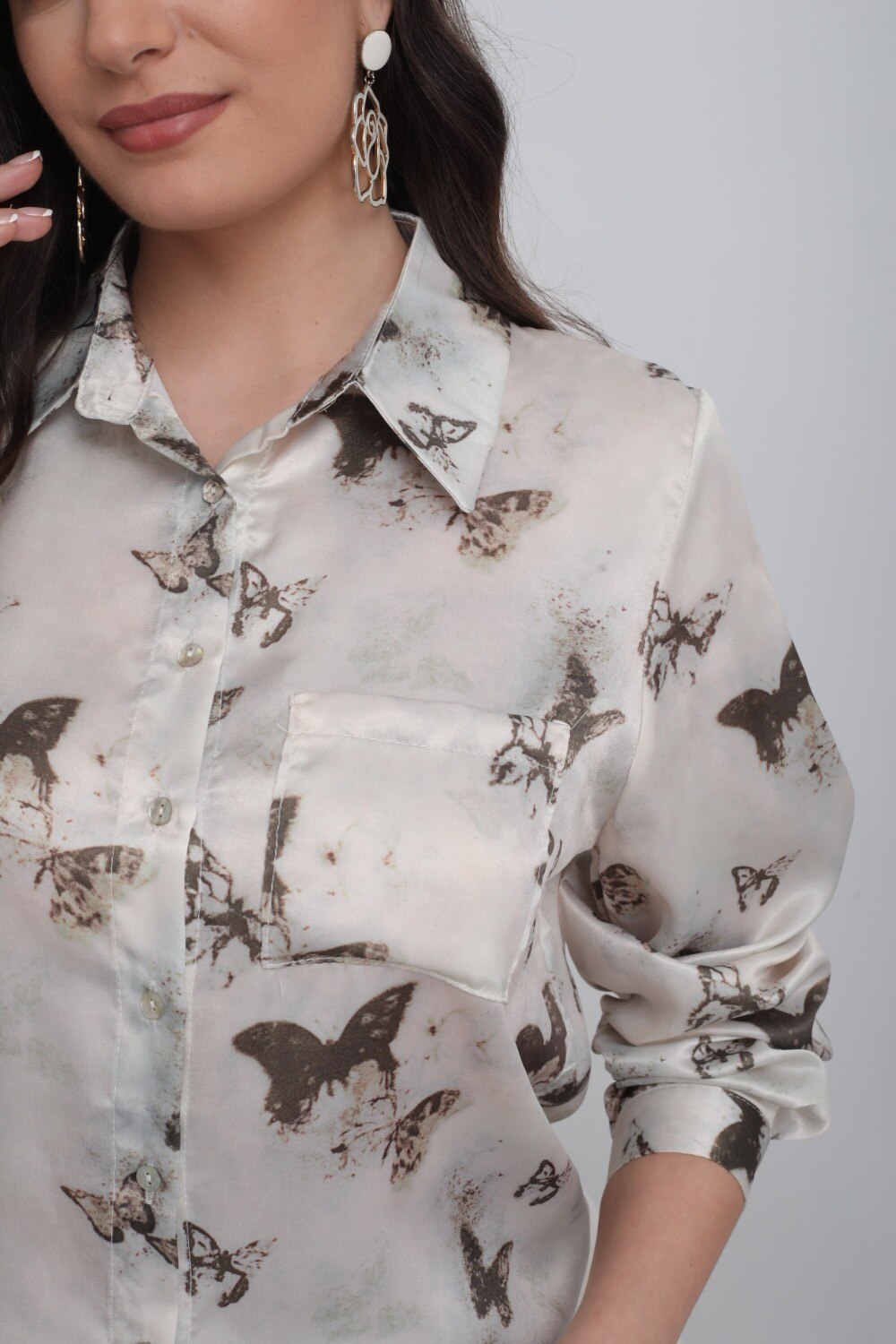 Camicia stampata farfalla - Image 4