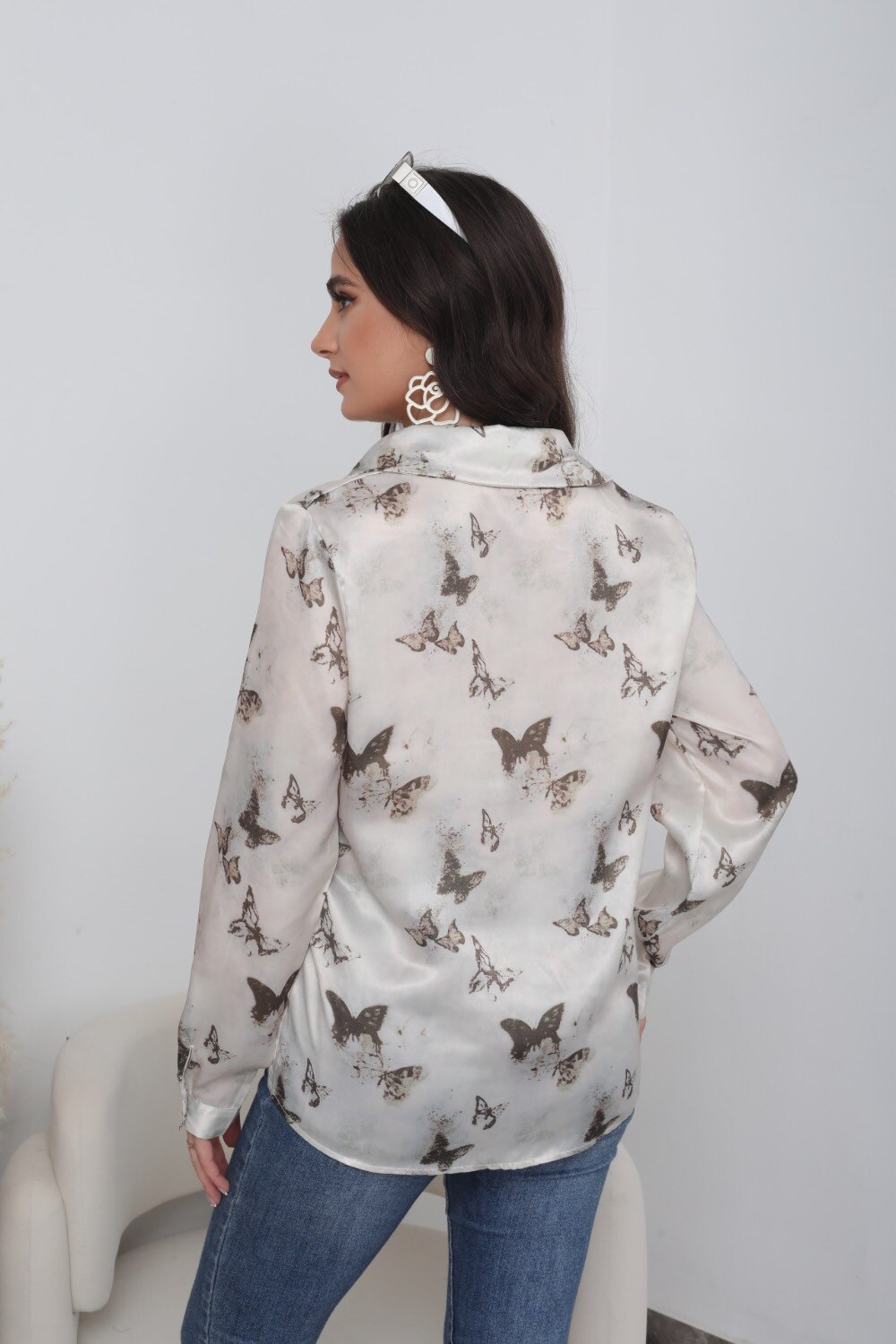 Camicia stampata farfalla - Image 5