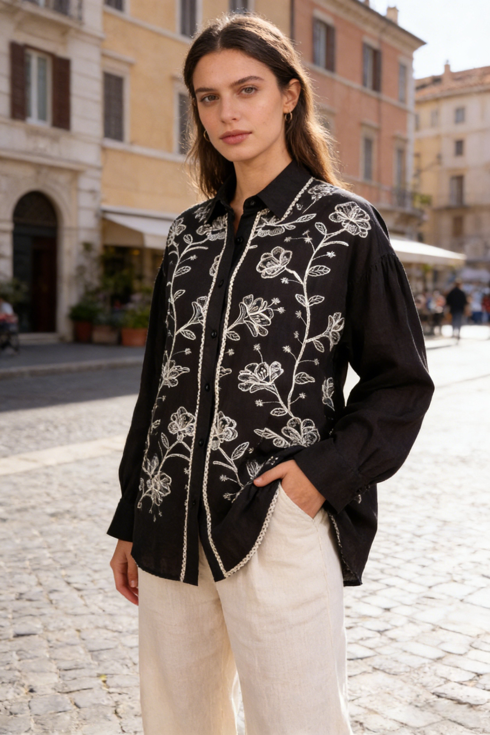 Camisa bordada con lentejuelas - Image 6