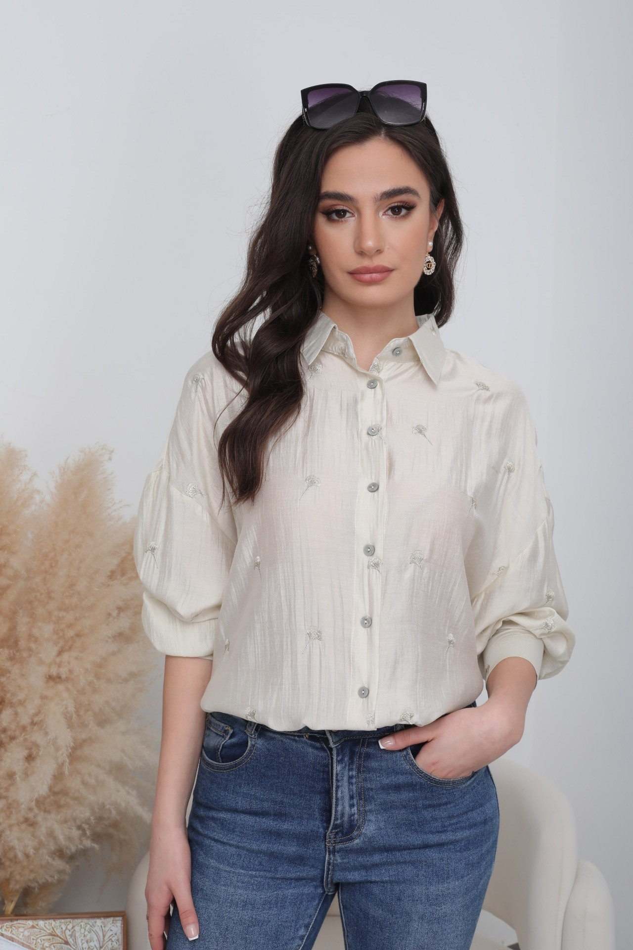 Embroidered Ginkgo Shirt - Image 3