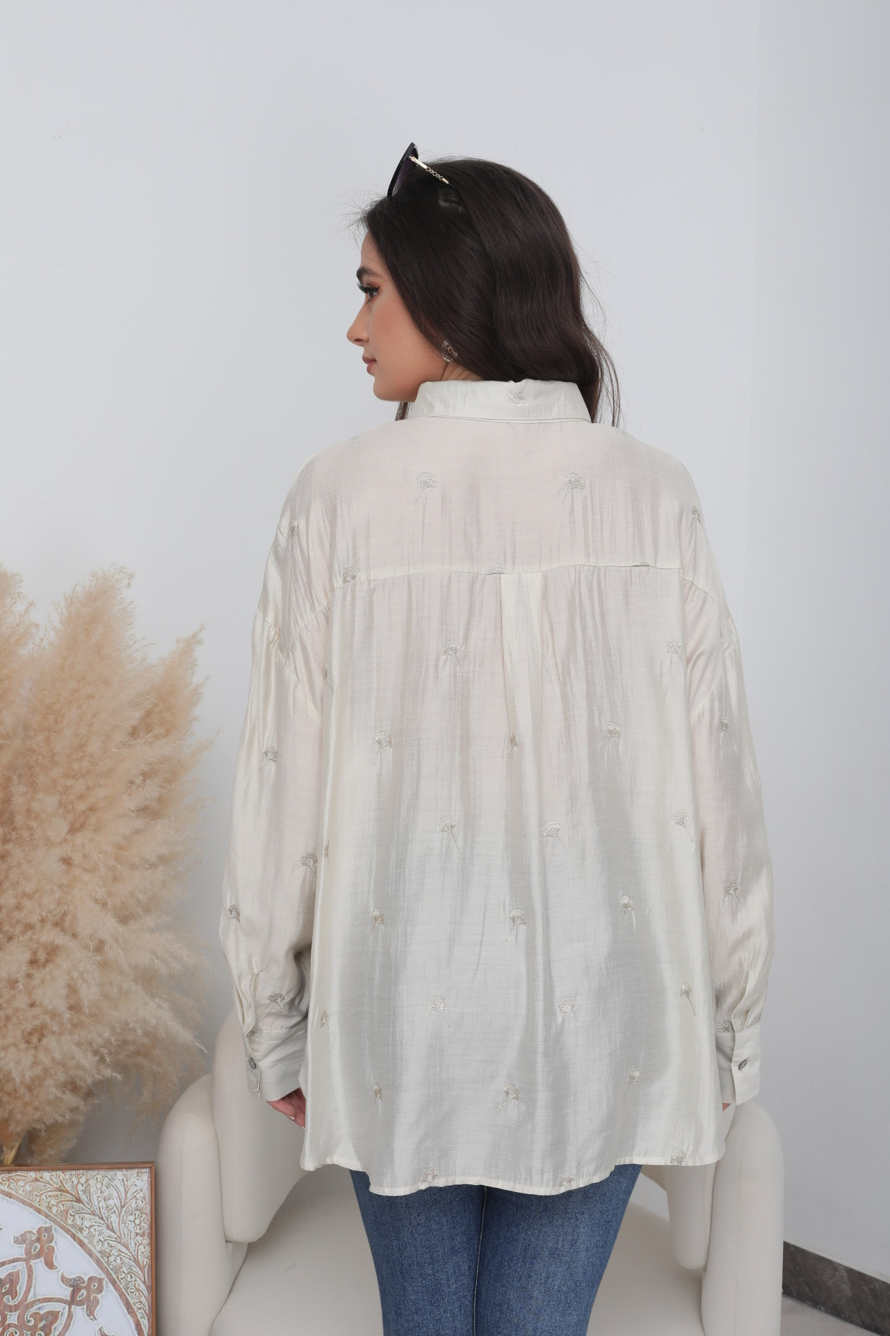 Embroidered Ginkgo Shirt - Image 17