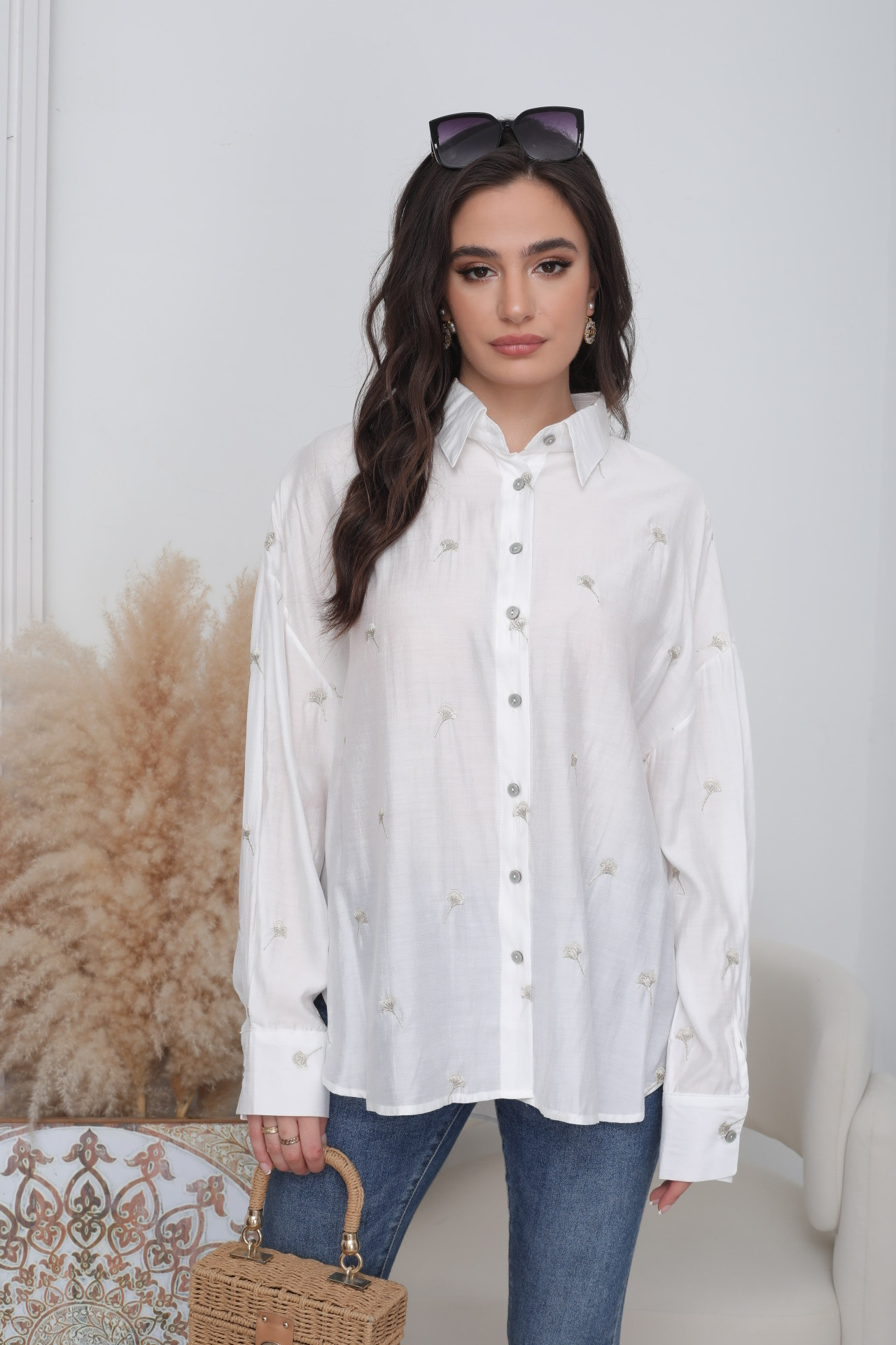 Embroidered Ginkgo Shirt - Image 7