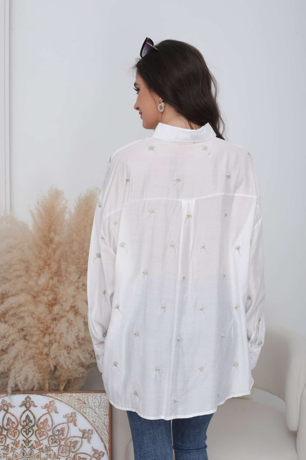 Embroidered Ginkgo Shirt - Image 19