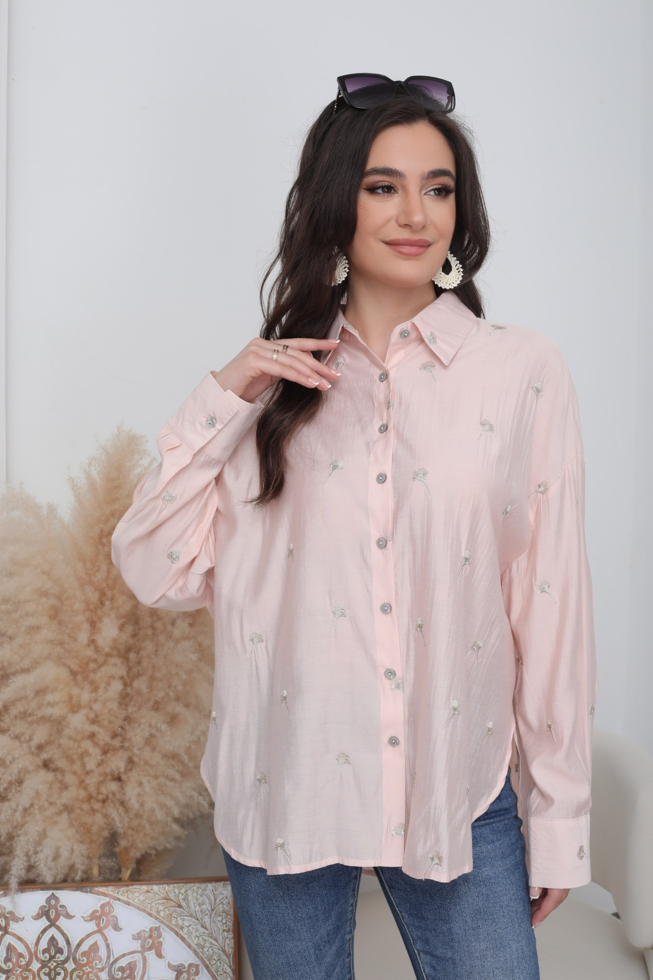 Embroidered Ginkgo Shirt - Image 10