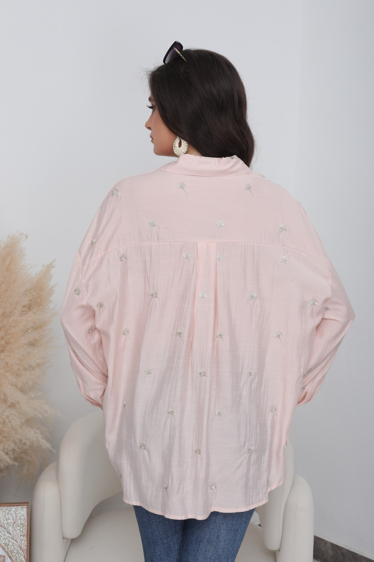 Embroidered Ginkgo Shirt - Image 18