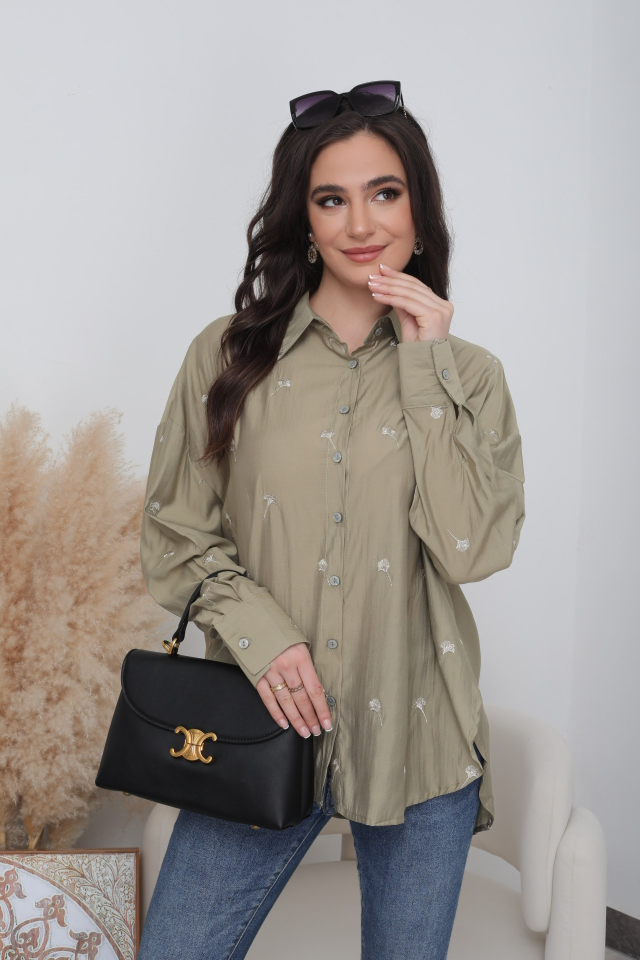 Embroidered Ginkgo Shirt - Image 9
