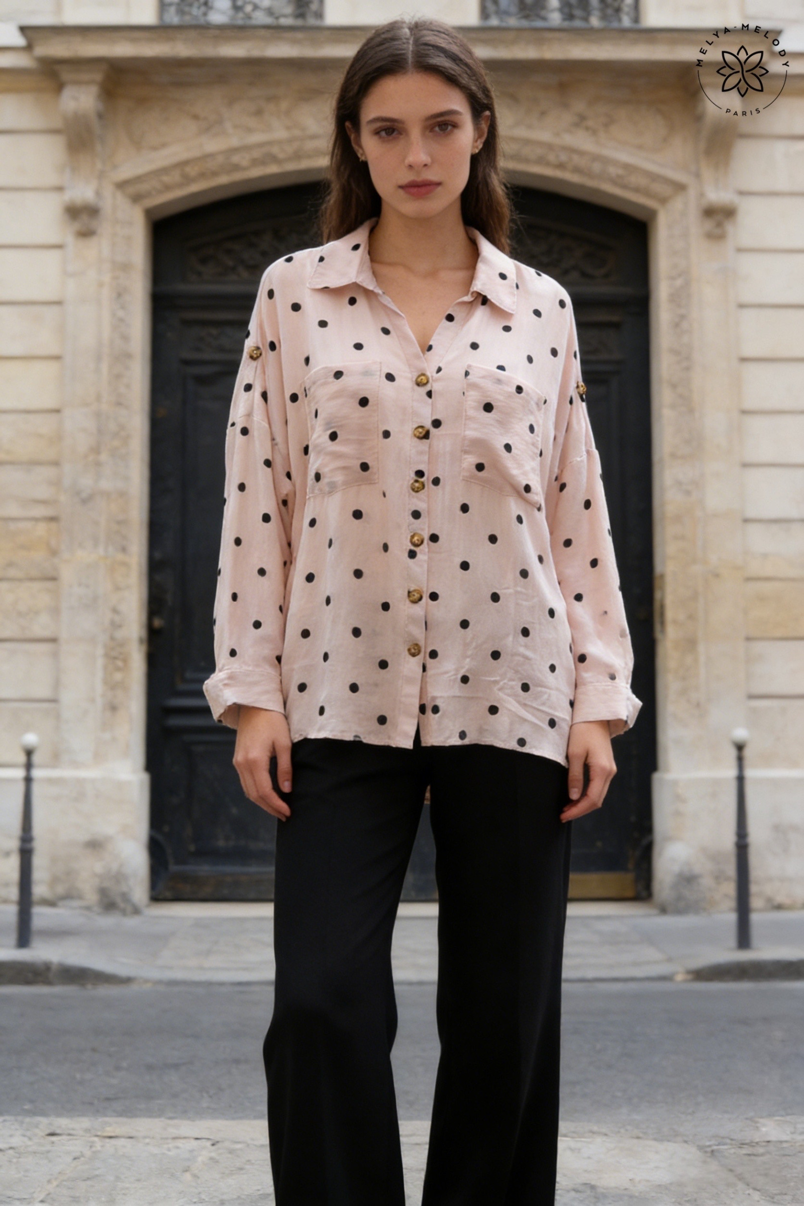Grossiste Melya Melody - Chemise à Gros Pois