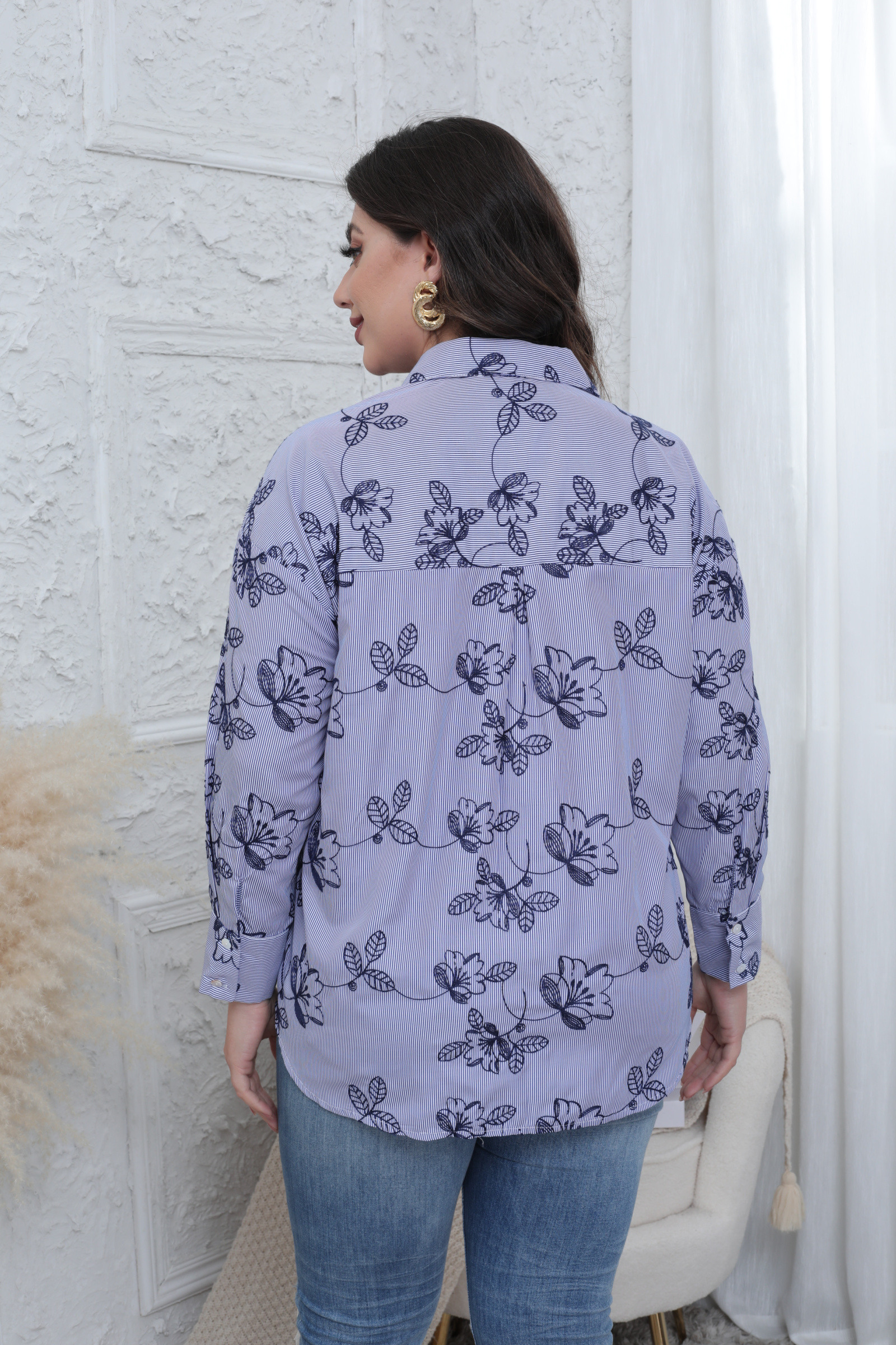 Chemise en broderie Grande taille - Image 10