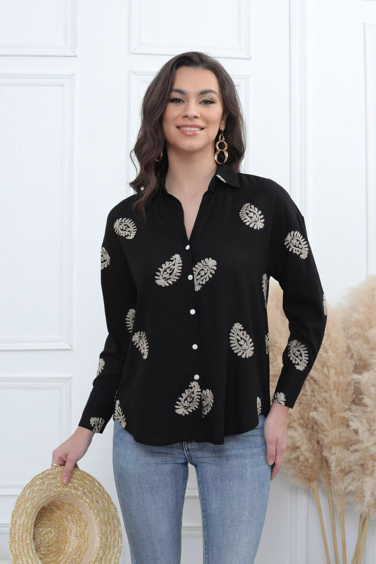 Wholesaler Melya Melody - Embroidered shirt