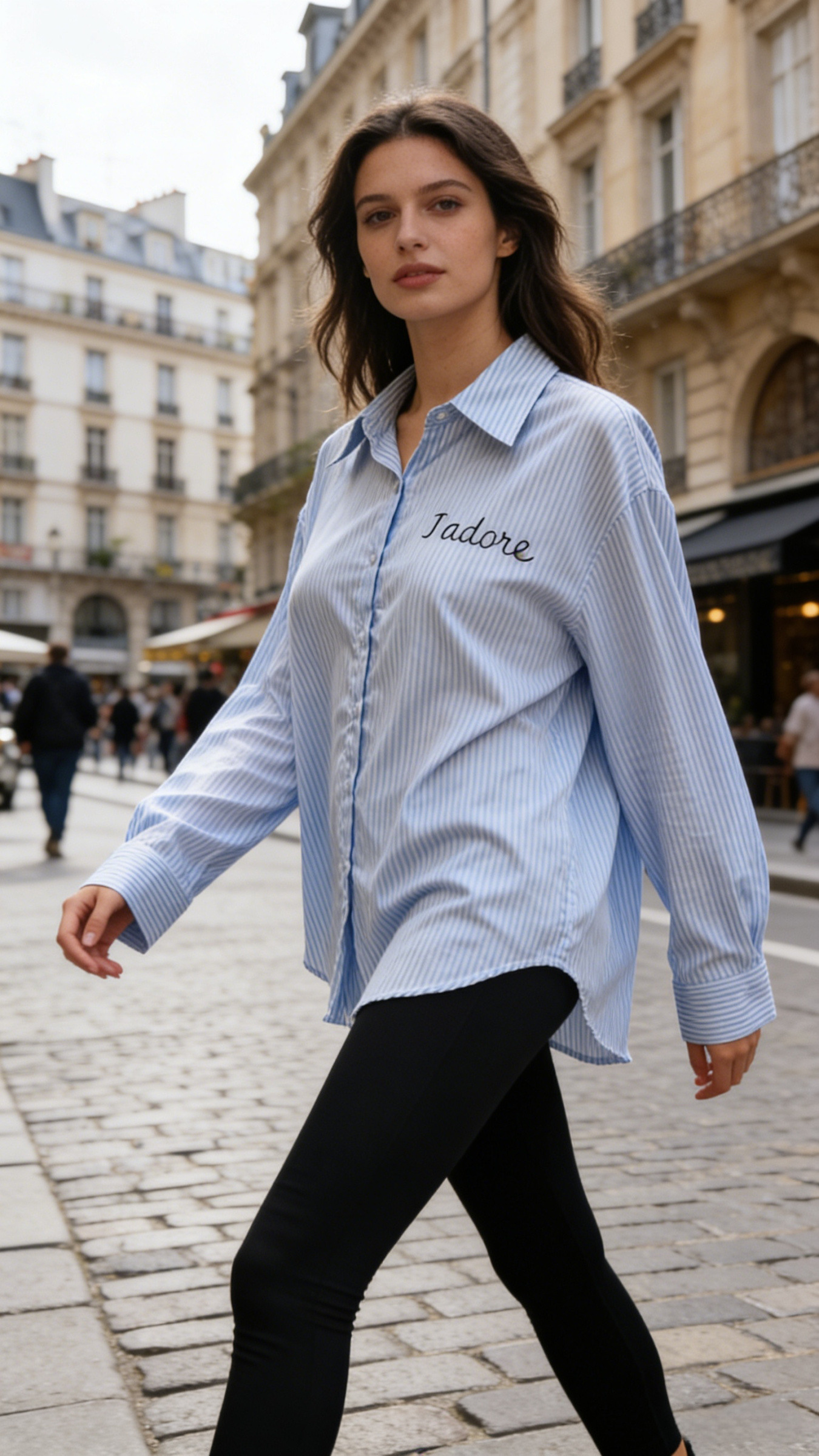 Chemise à rayure en broderie J'adore - Image 7