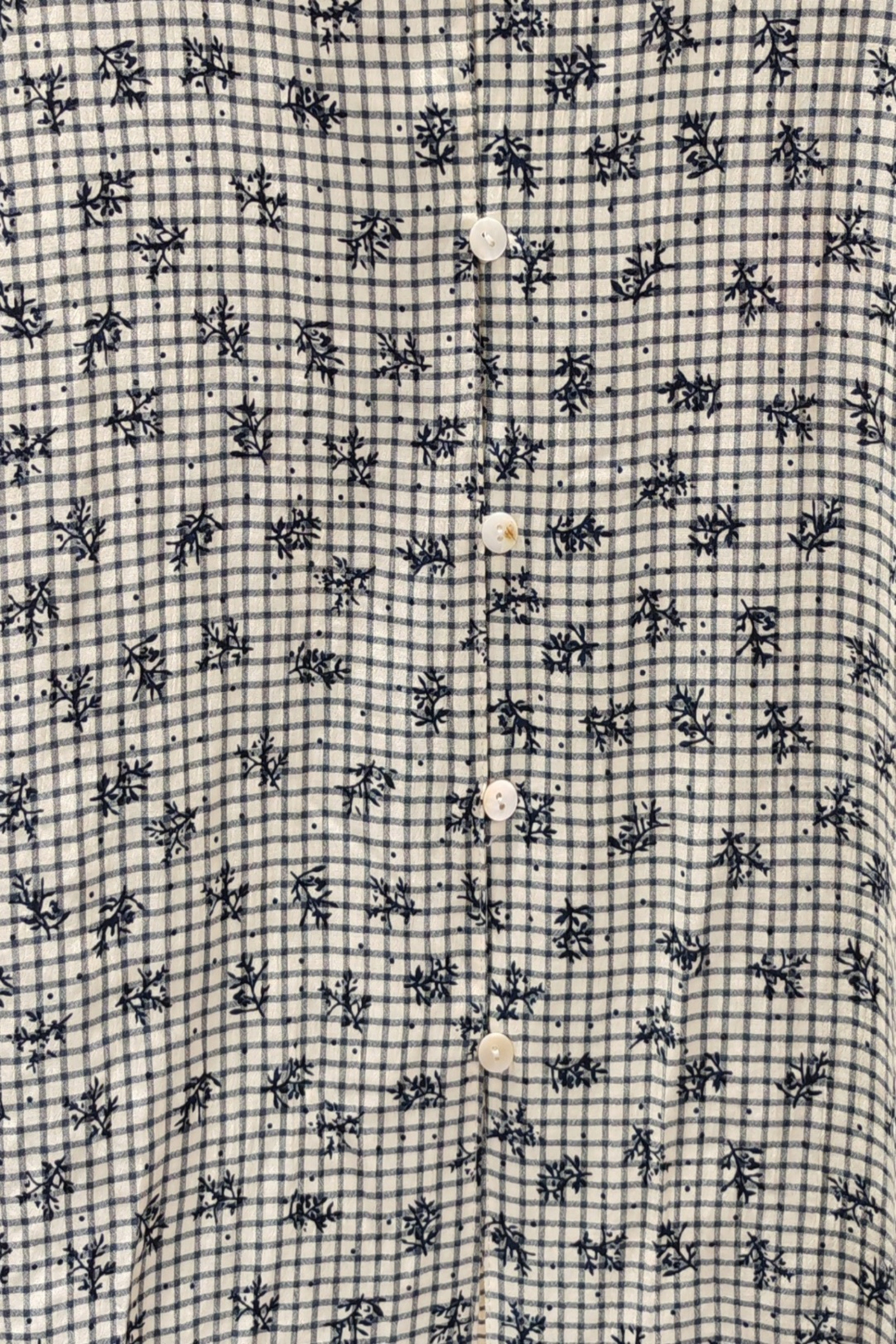 Floral Print Checkered Shirt - Image 5