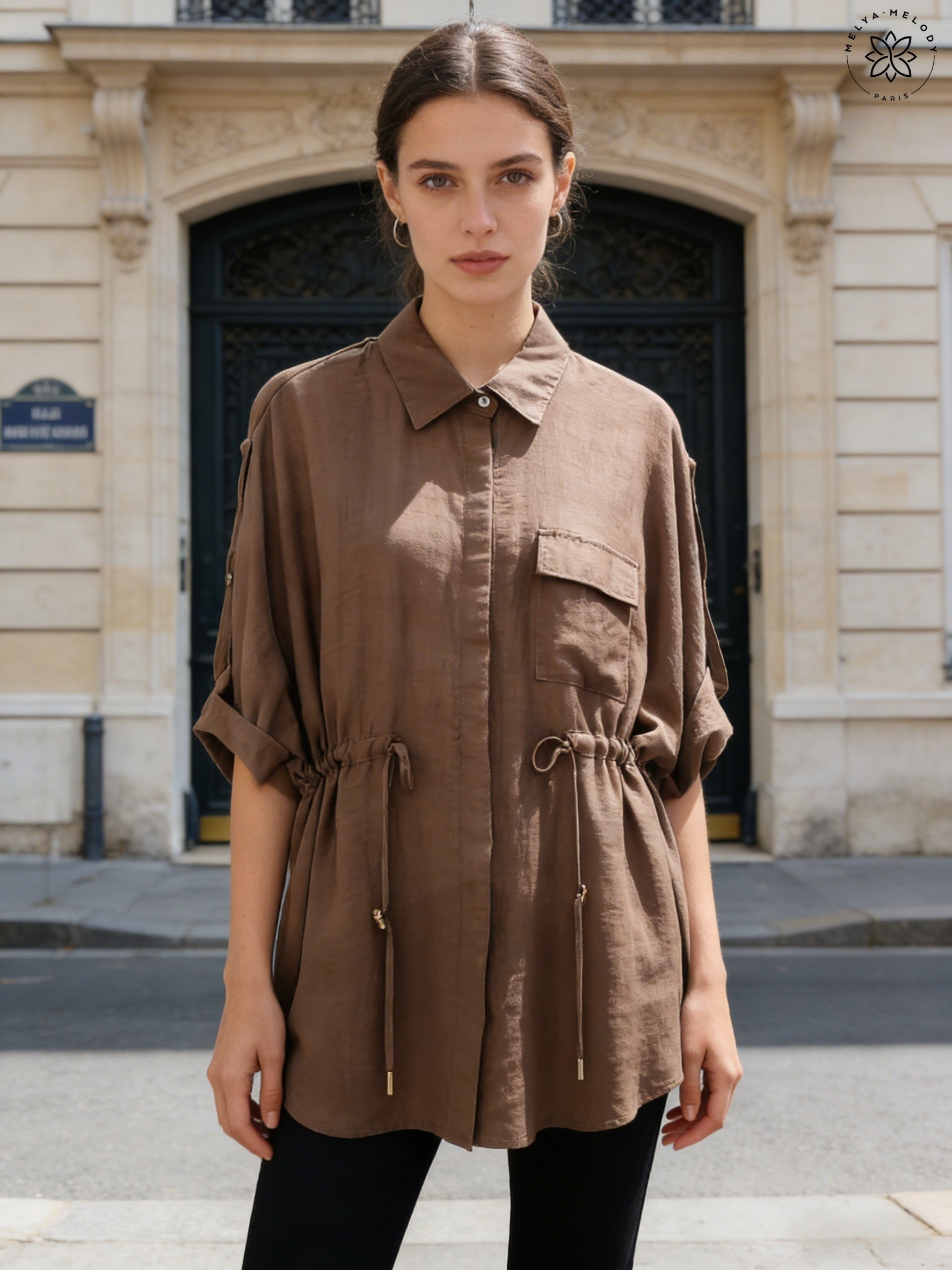 Camicia con laccio in vita - Image 2