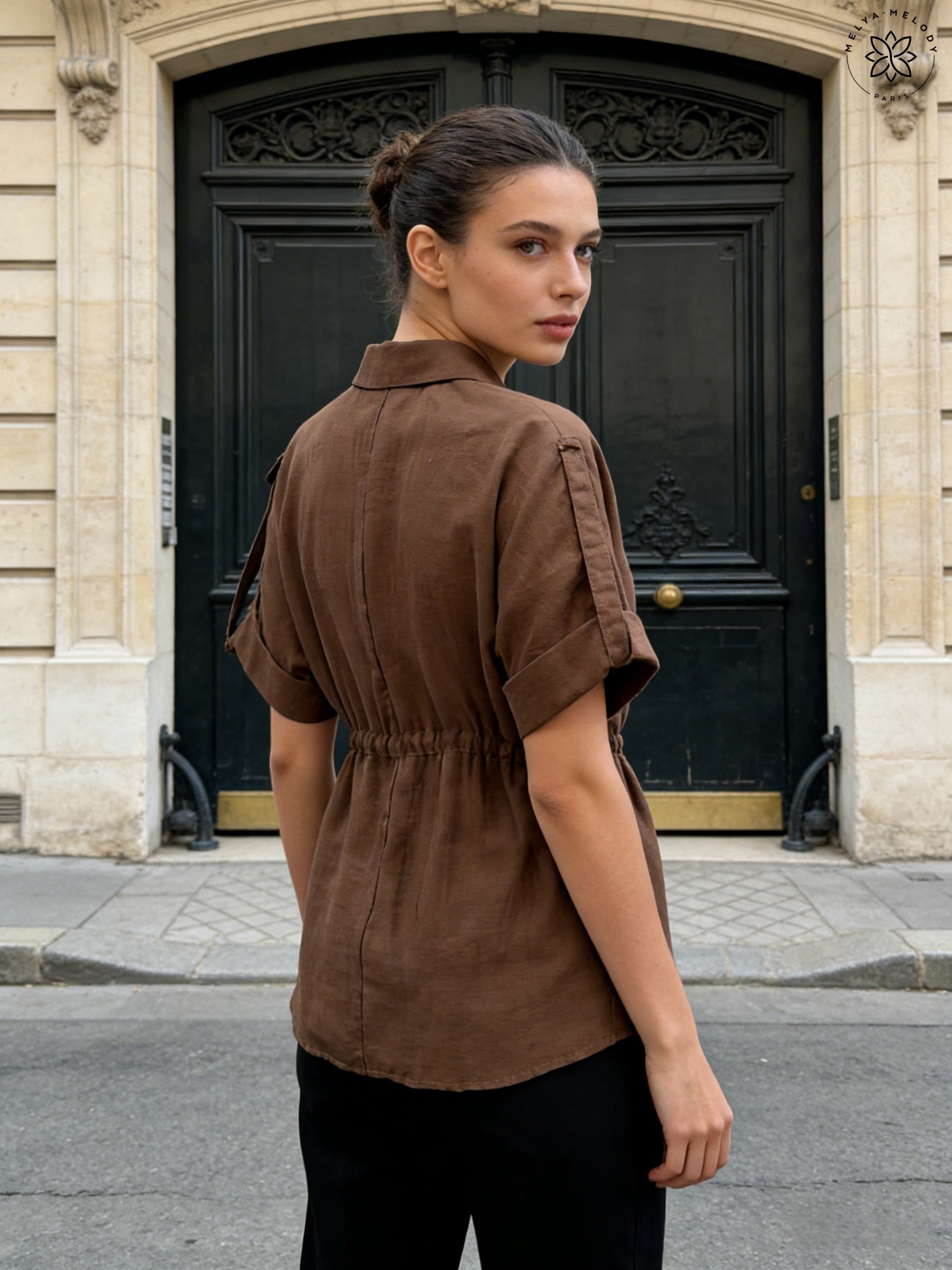 Camicia con laccio in vita - Image 4