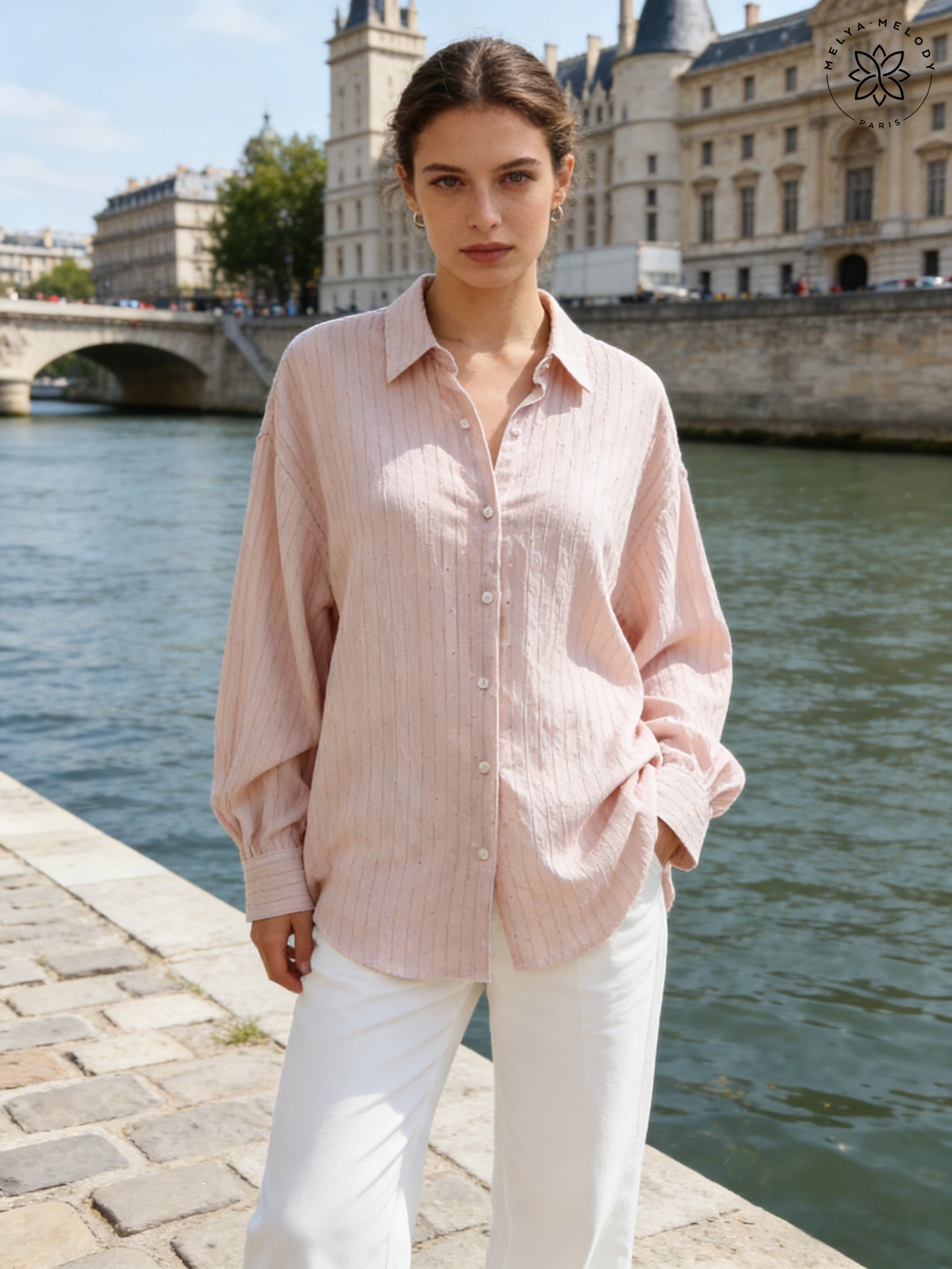 Camisa túnica con strass - Image 4