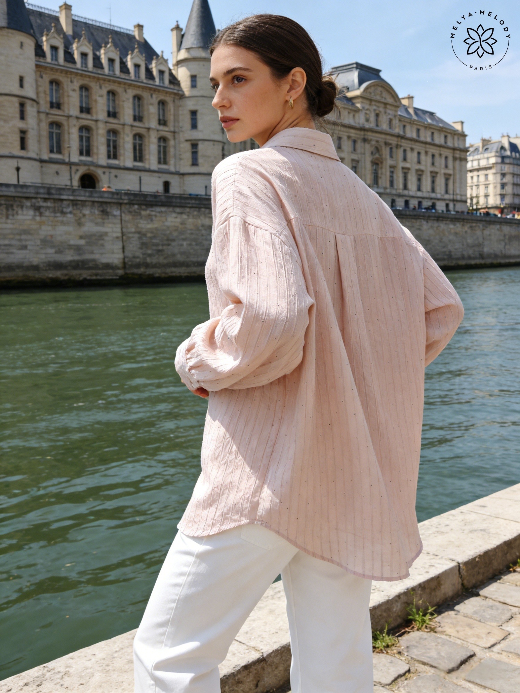 Camisa túnica con strass - Image 9