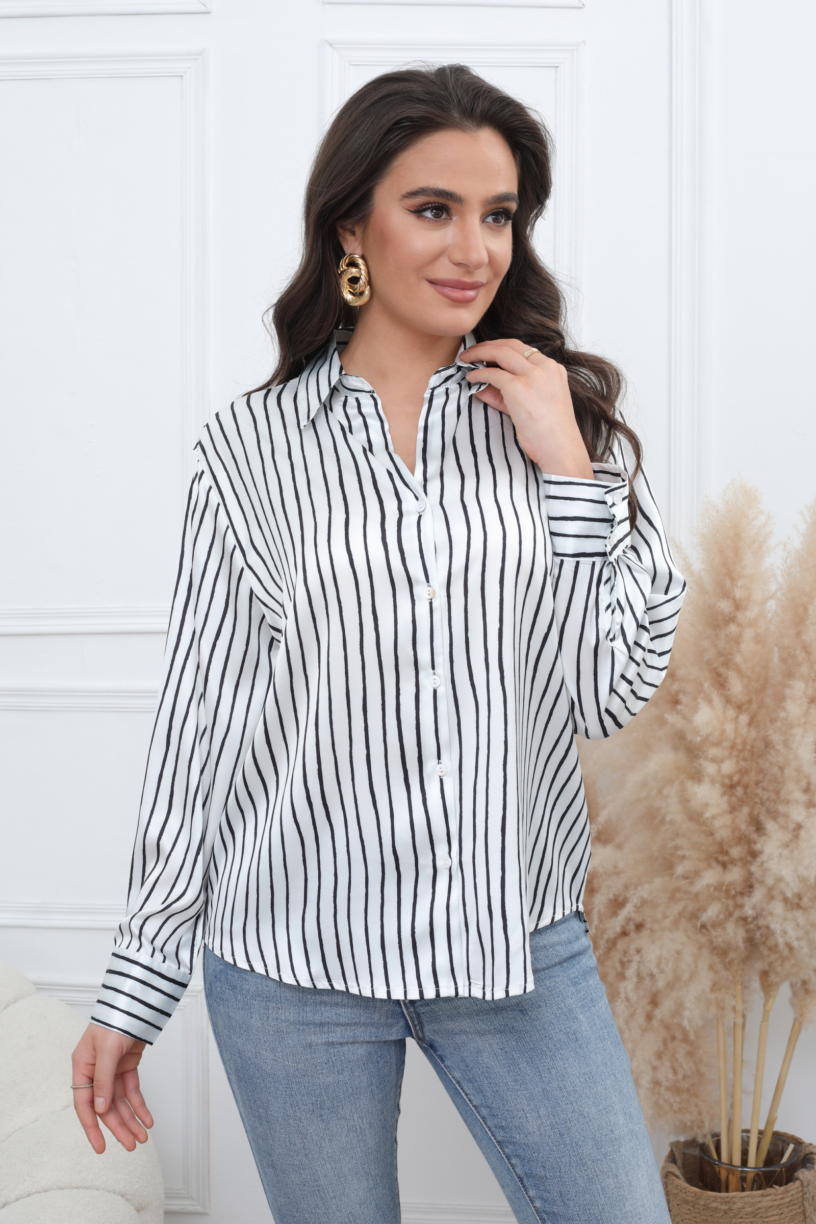 Camicia fluida a strisce - Image 4